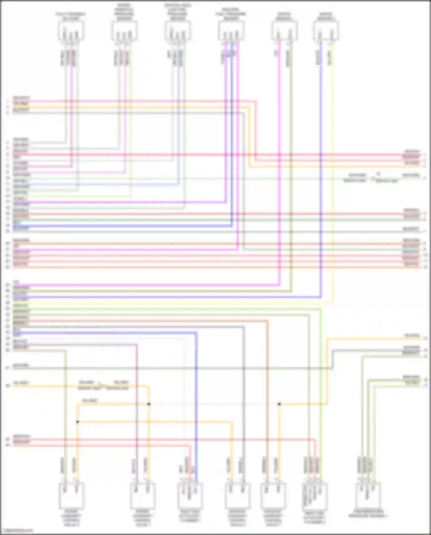 Cayenne Turbo S Porsche III (2018-2023): Wiring diagram engine performance 3.0l turbo hybrid, engine controls circuit (2 of 8)