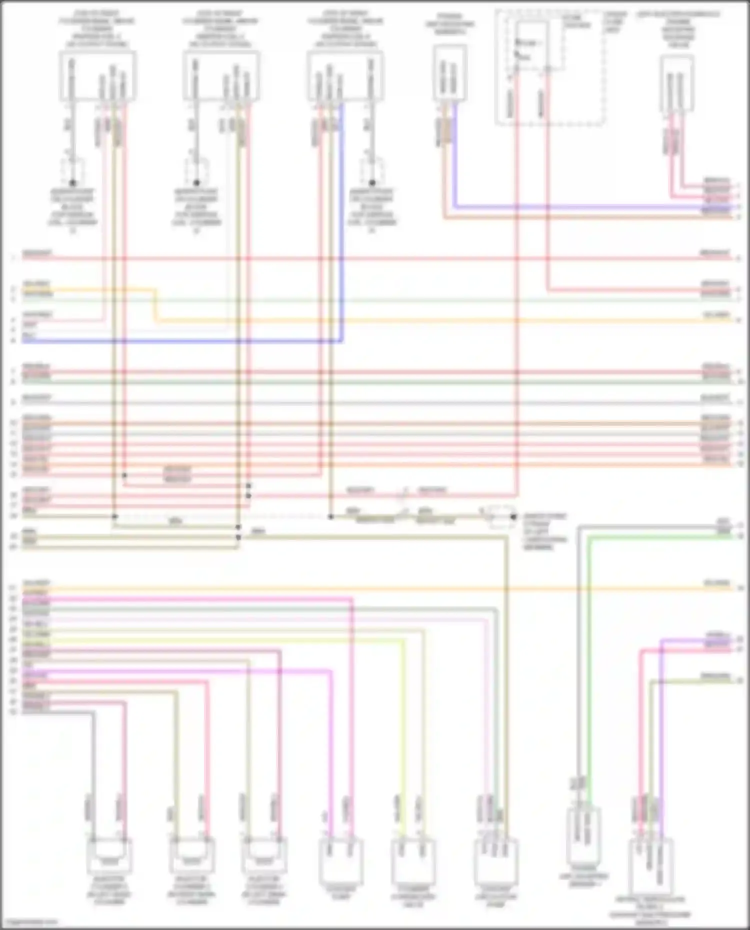Cayenne Turbo S Porsche III (2018-2023): Wiring diagram engine performance 3.0l turbo hybrid, engine controls circuit (4 of 8)