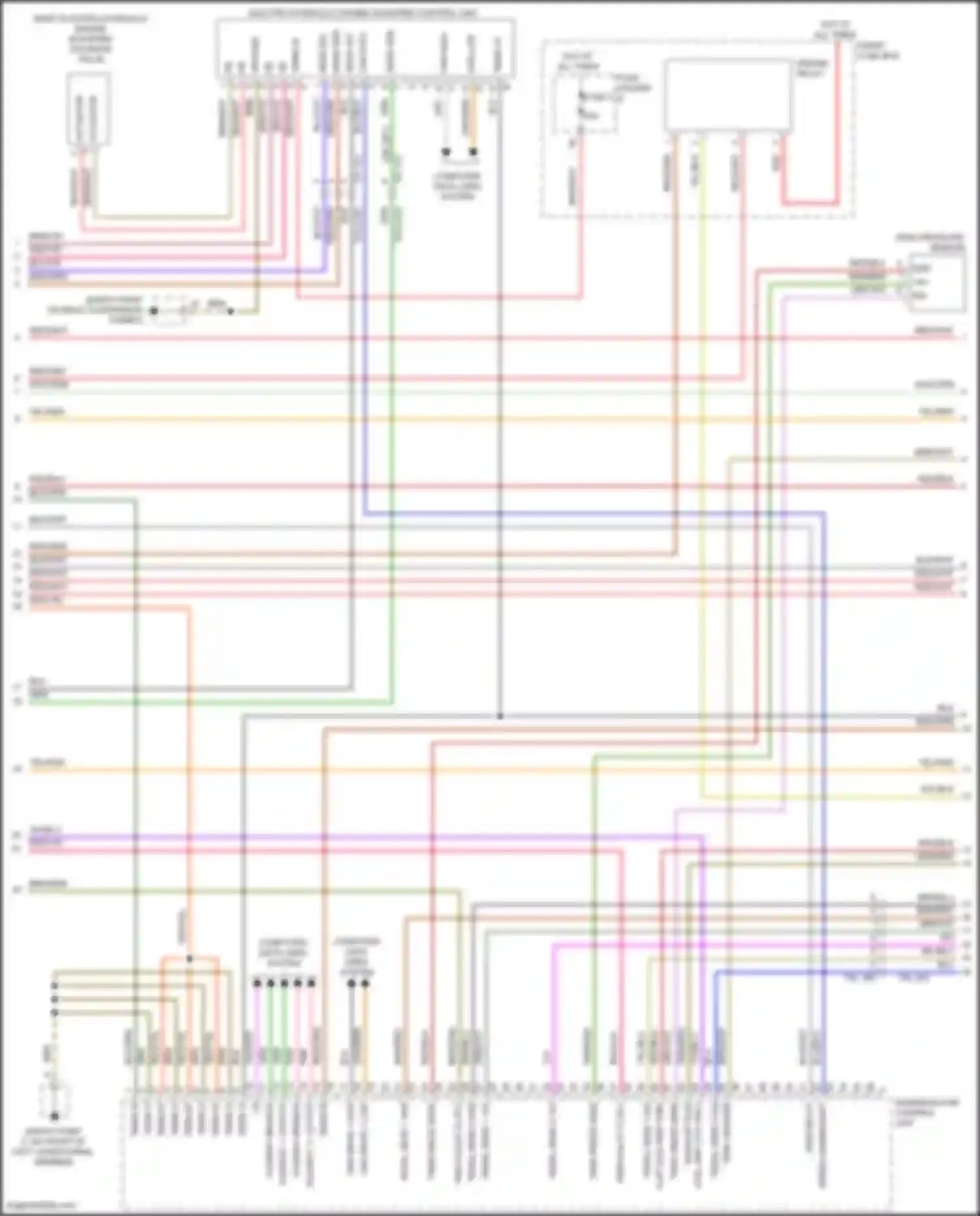 Cayenne Turbo S Porsche III (2018-2023): Wiring diagram engine performance 3.0l turbo hybrid, engine controls circuit (5 of 8)