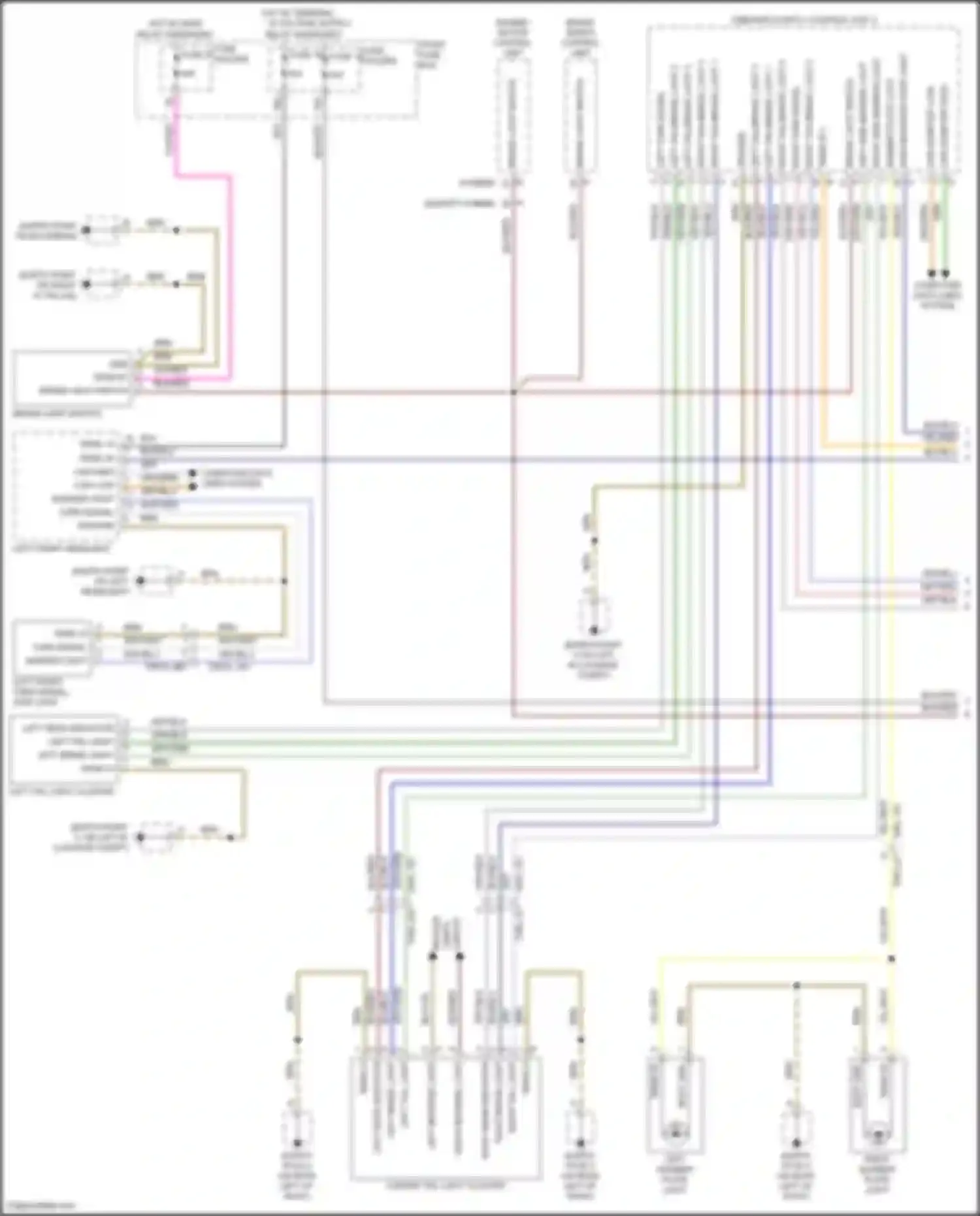 Wiring diagram brake servo control unit for Porsche Cayenne Turbo S III (2018-2023) (2 of 7)