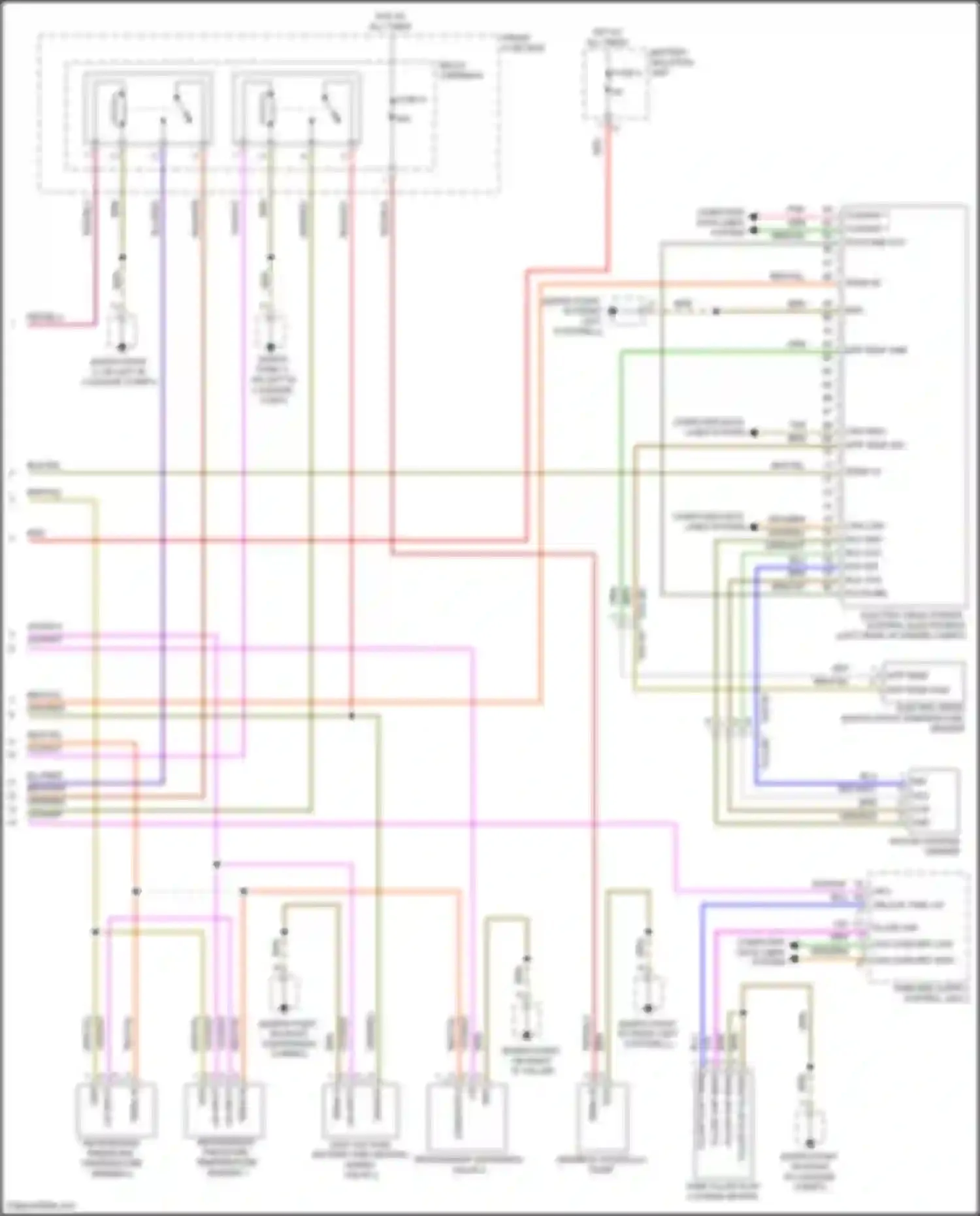 Wiring diagram electric drive motor after temperature sender for Porsche Cayenne Turbo S III (2018-2023) (1 of 2)