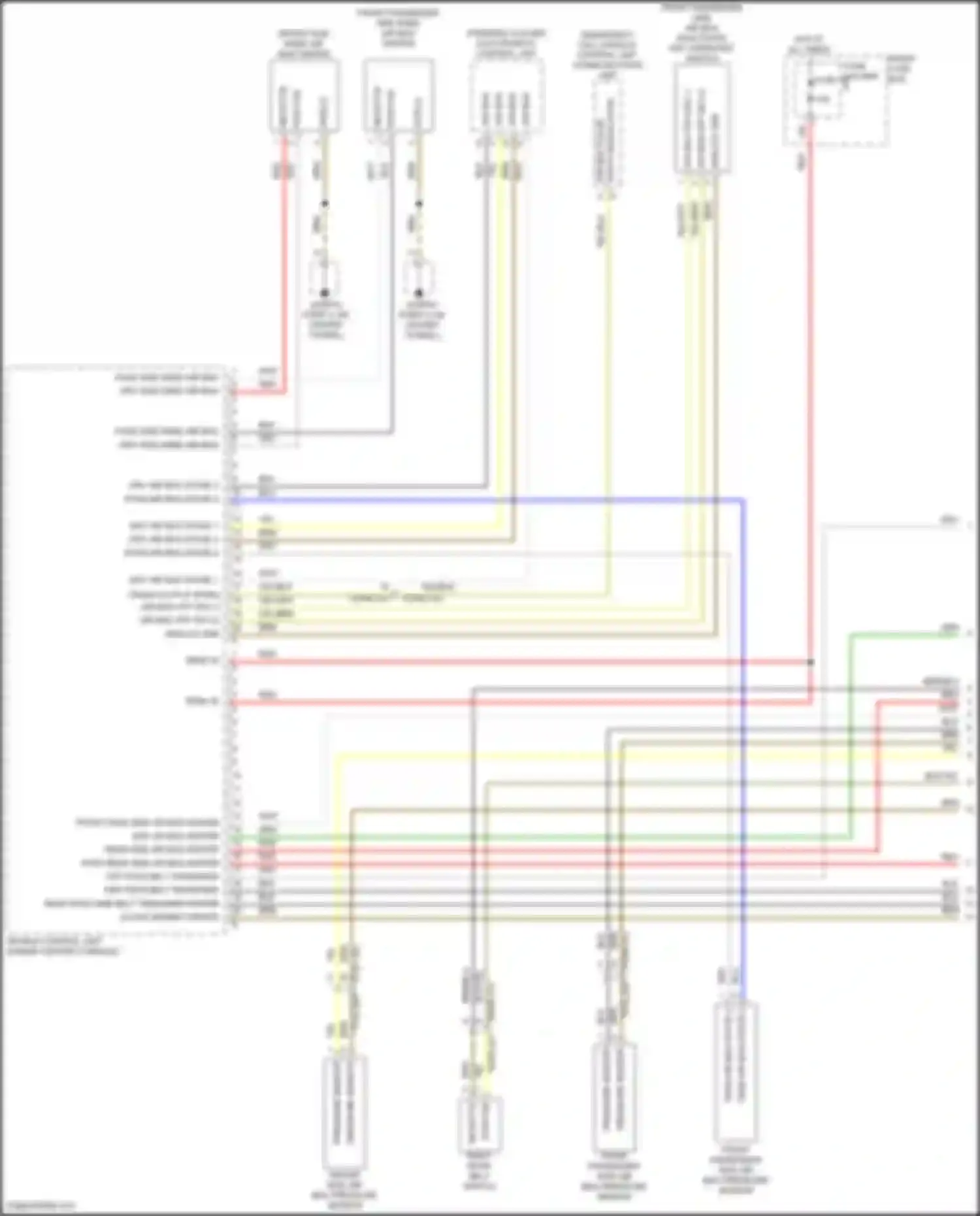 Wiring diagram front fuse box for Porsche Cayenne Turbo S III (2018-2023) (59 of 102)