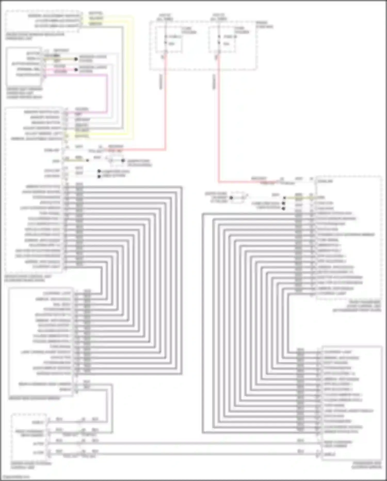Wiring diagram memory module for Porsche Cayenne Turbo S III (2018-2023) (1 of 1)