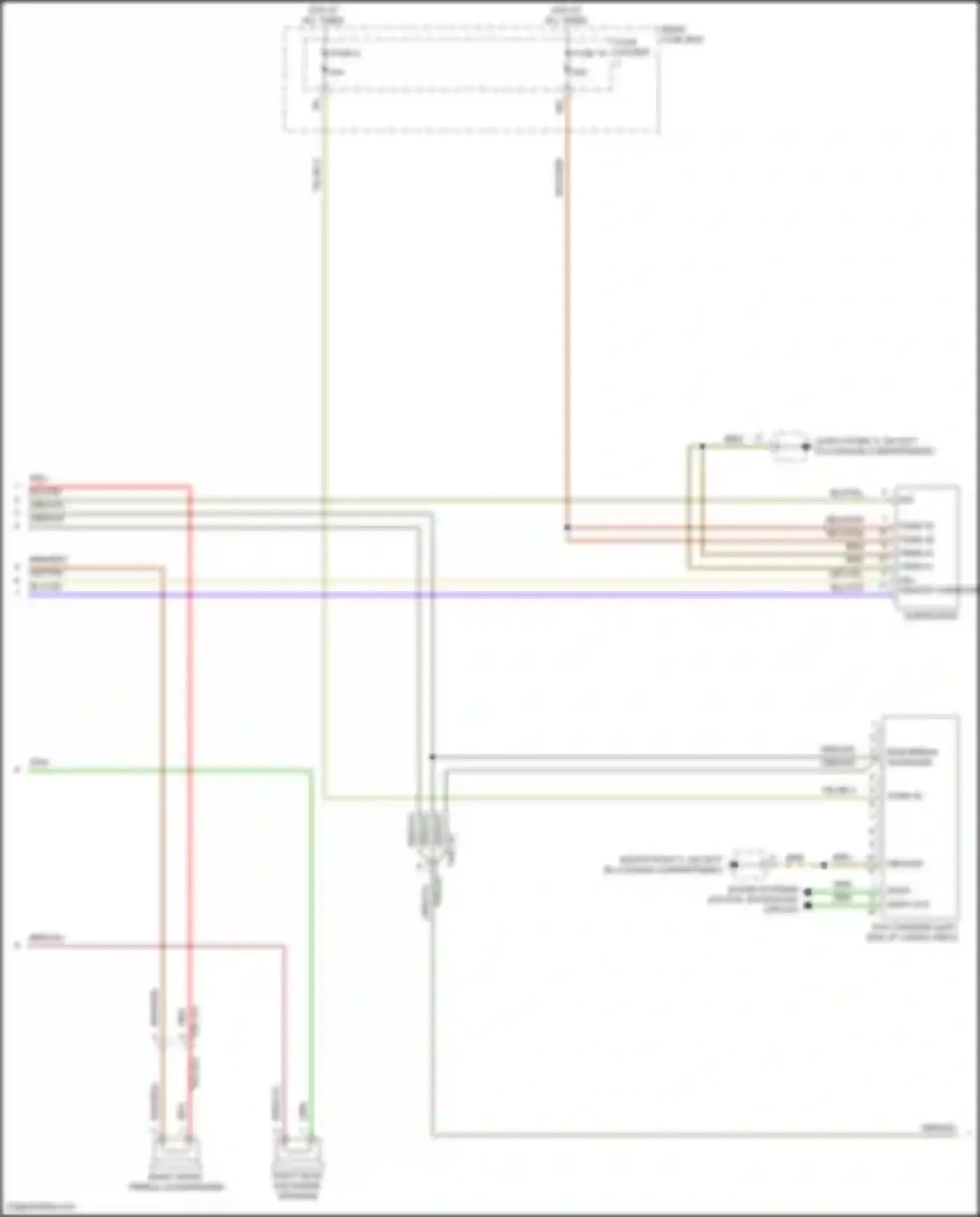 Wiring diagram rear fuse box for Porsche Cayenne Turbo S III (2018-2023) (26 of 60)