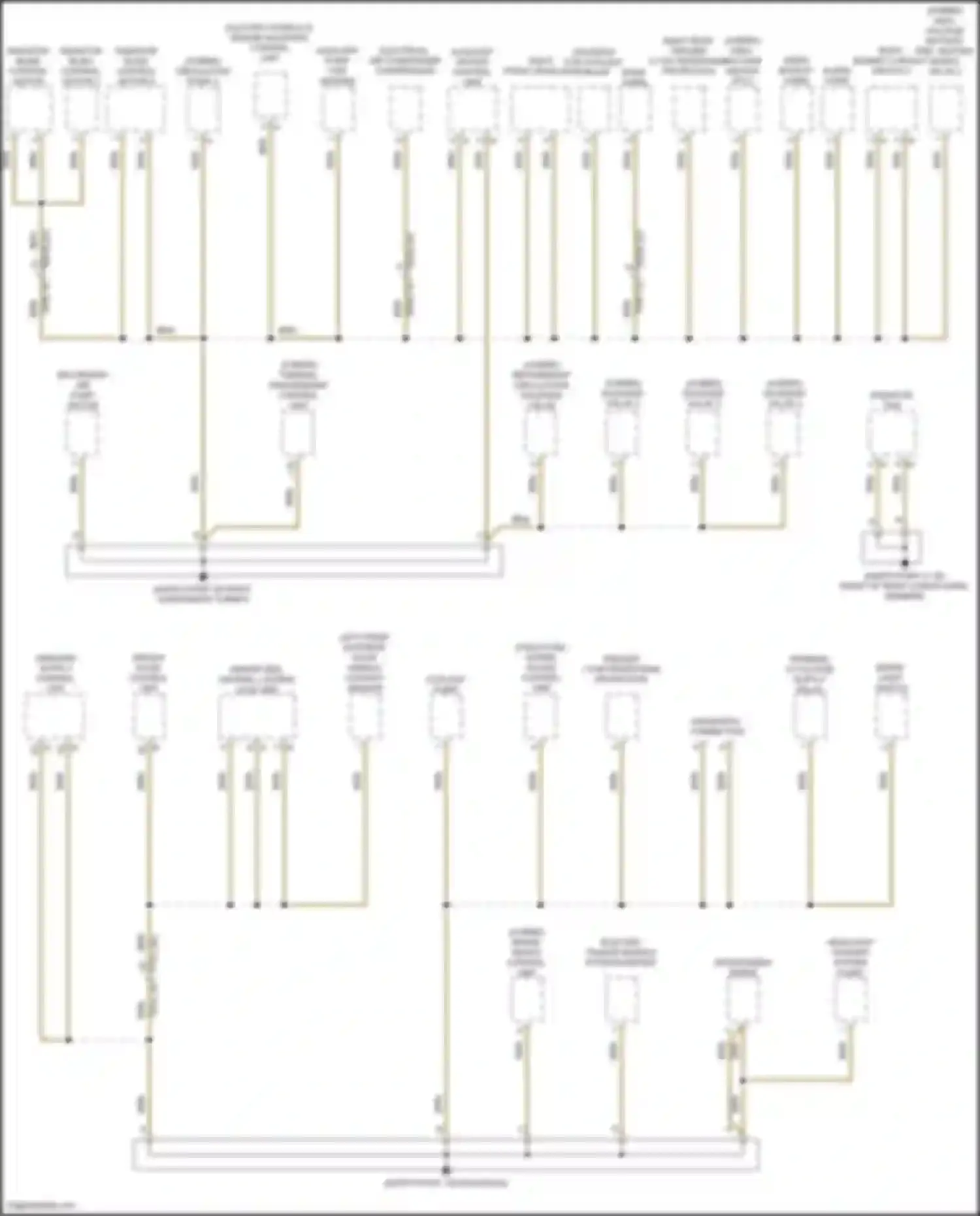 Wiring diagram windscreen wiper for Porsche Cayenne Turbo S III (2018-2023) (2 of 3)