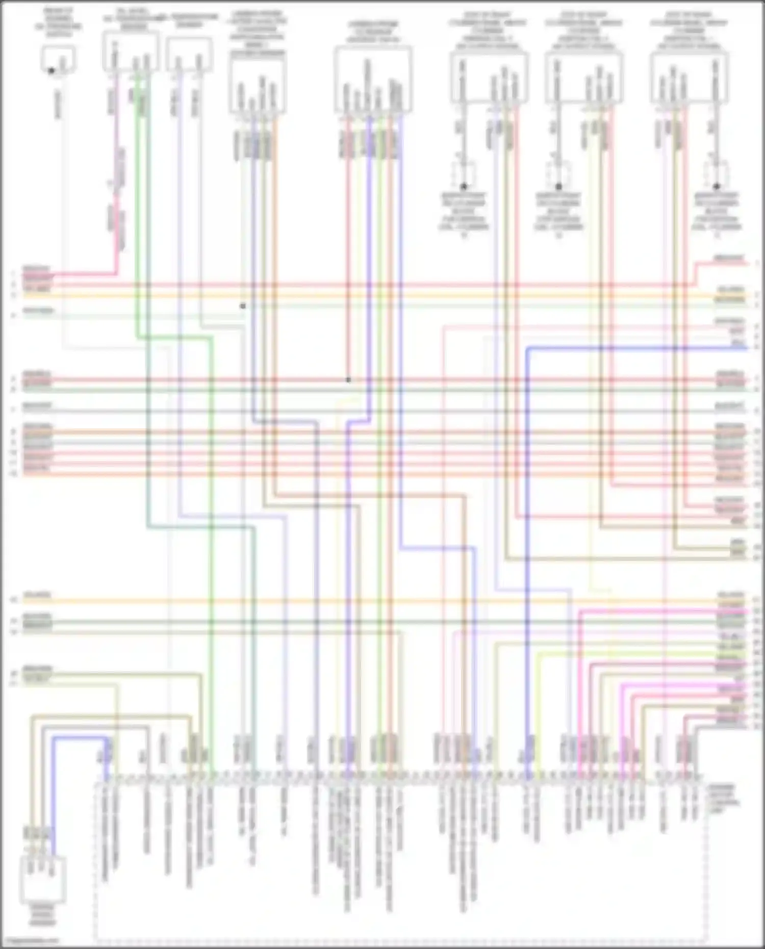 Cayenne Turbo Porsche III (2017-2023): Wiring diagram engine performance 3.0l turbo hybrid, engine controls circuit (3 of 8)