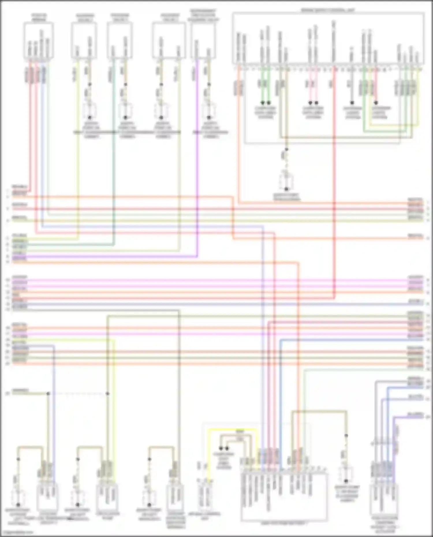 Cayenne Turbo Porsche III (2017-2023): Wiring diagram engine performance 4.0l turbo hybrid, hybrid system circuit (2 of 5)