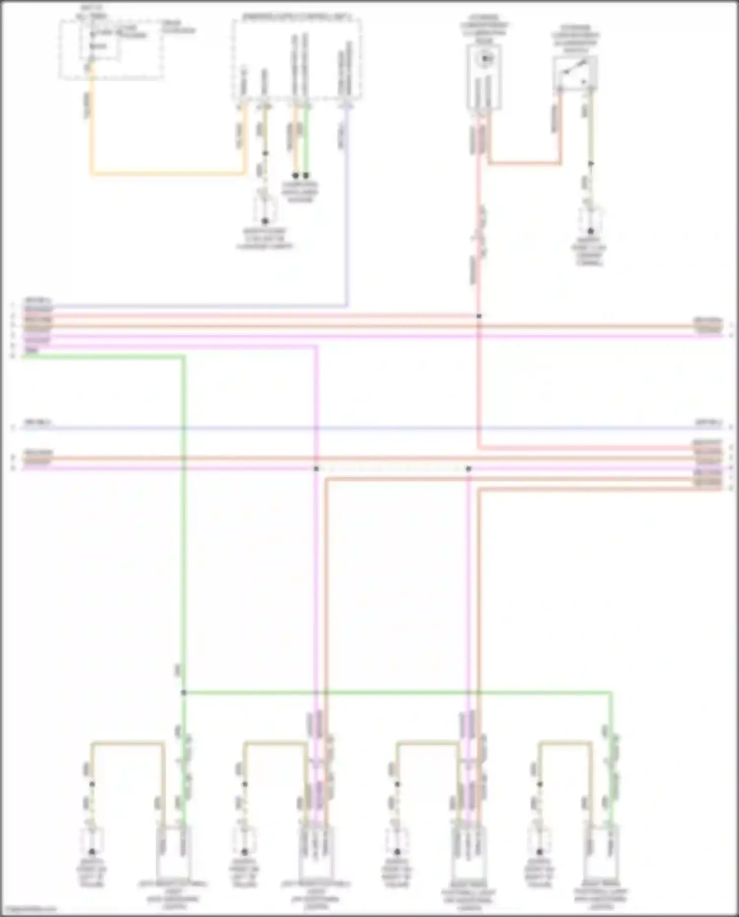Wiring diagram computer data lines system for Porsche Cayenne Turbo III (2017-2023) (92 of 127)