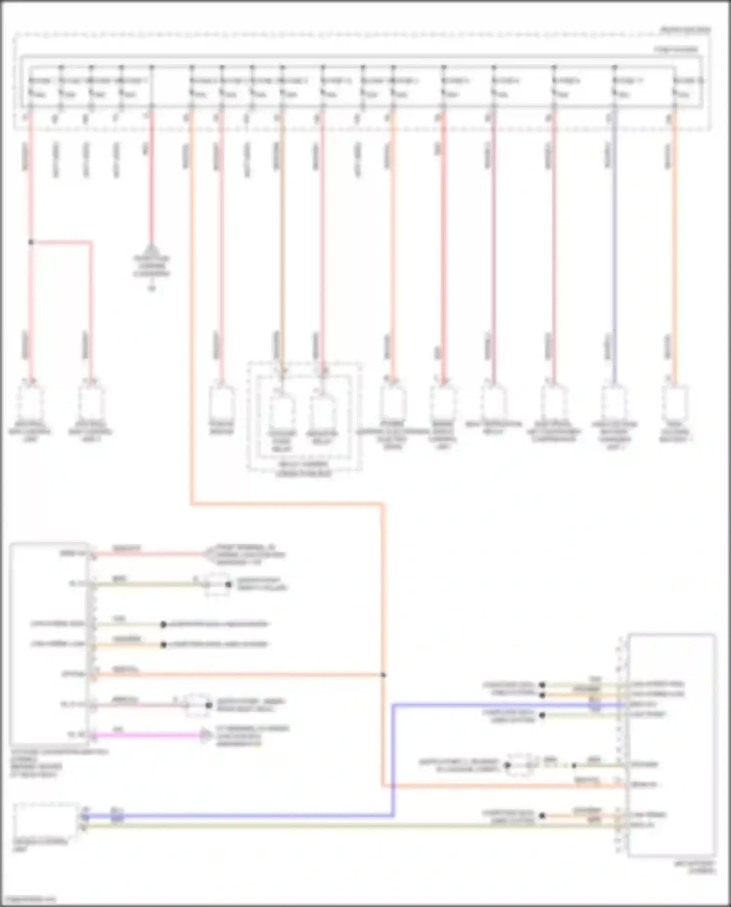Wiring diagram electrical air conditioner compressor for Porsche Cayenne Turbo III (2017-2023) (4 of 6)