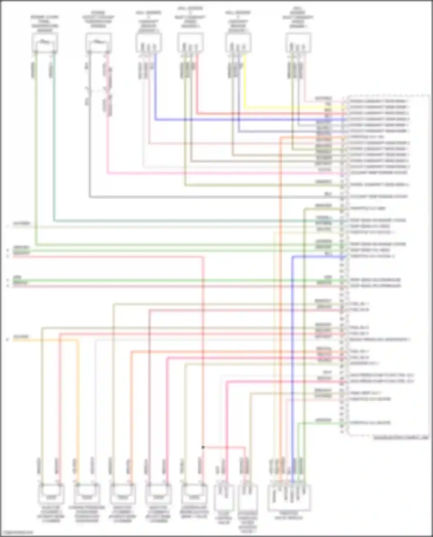Wiring diagram engine outlet coolant temperature sender for Porsche Cayenne Turbo III (2017-2023) (8 of 9)