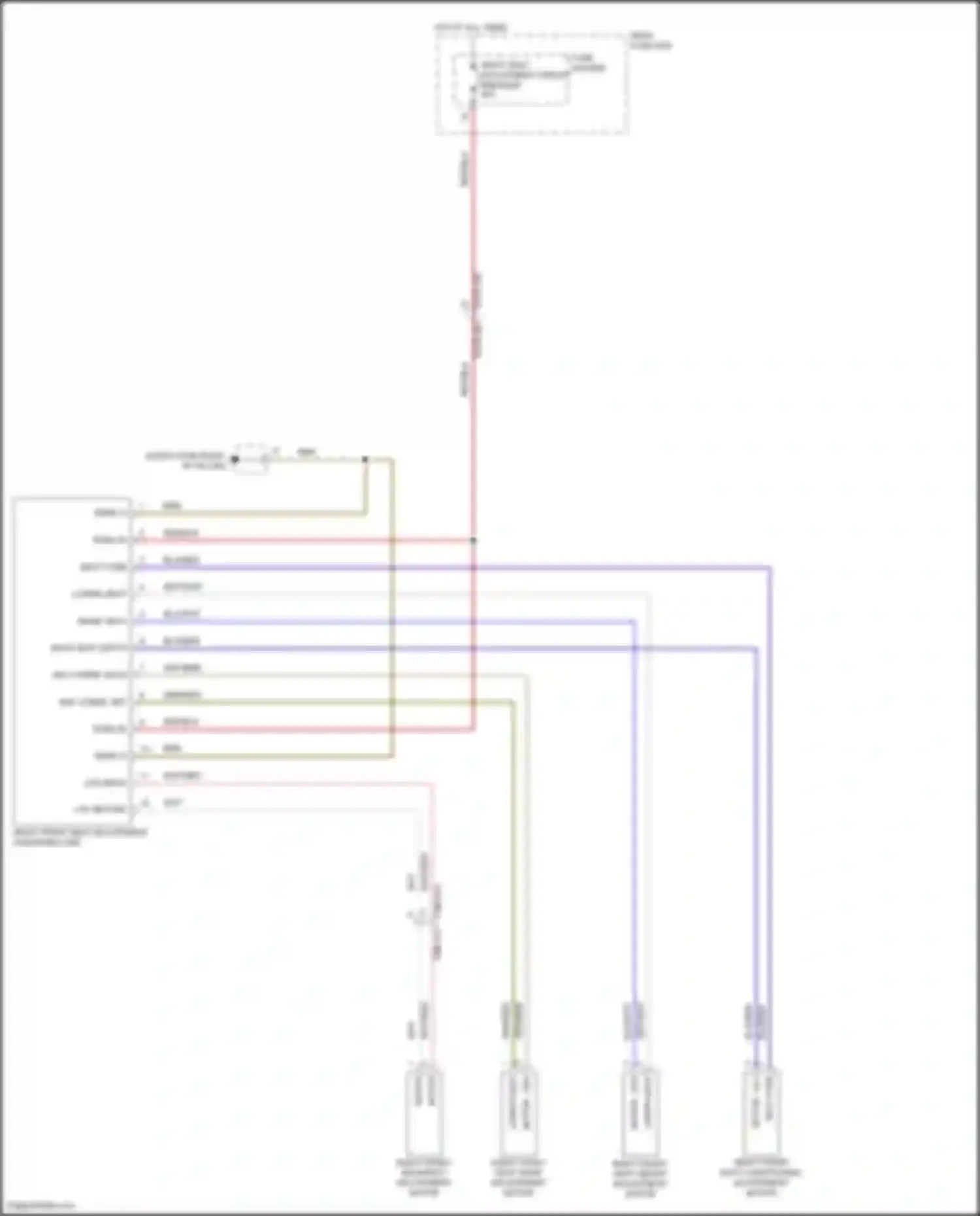 Wiring diagram motor - snv for Porsche Cayenne Turbo III (2017-2023) (3 of 4)