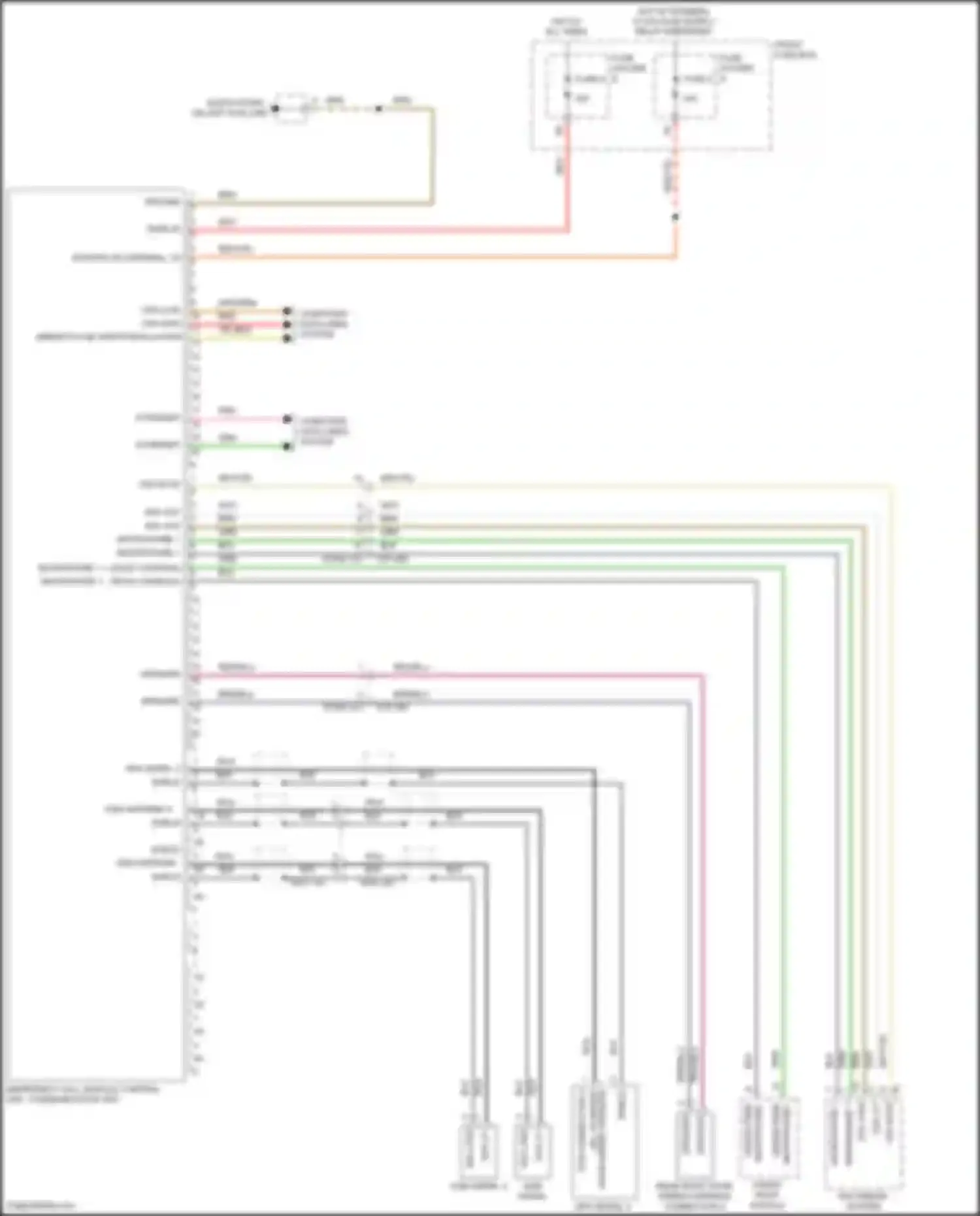 Wiring diagram multimedia system for Porsche Cayenne Turbo III (2017-2023) (12 of 18)