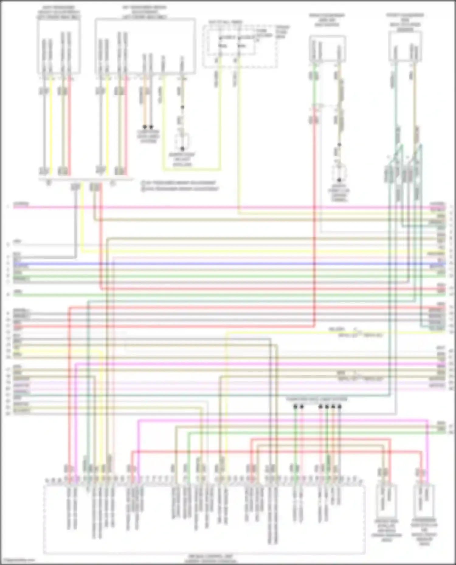Wiring diagram rear pass side for Porsche Cayenne Turbo III (2017-2023) (1 of 1)