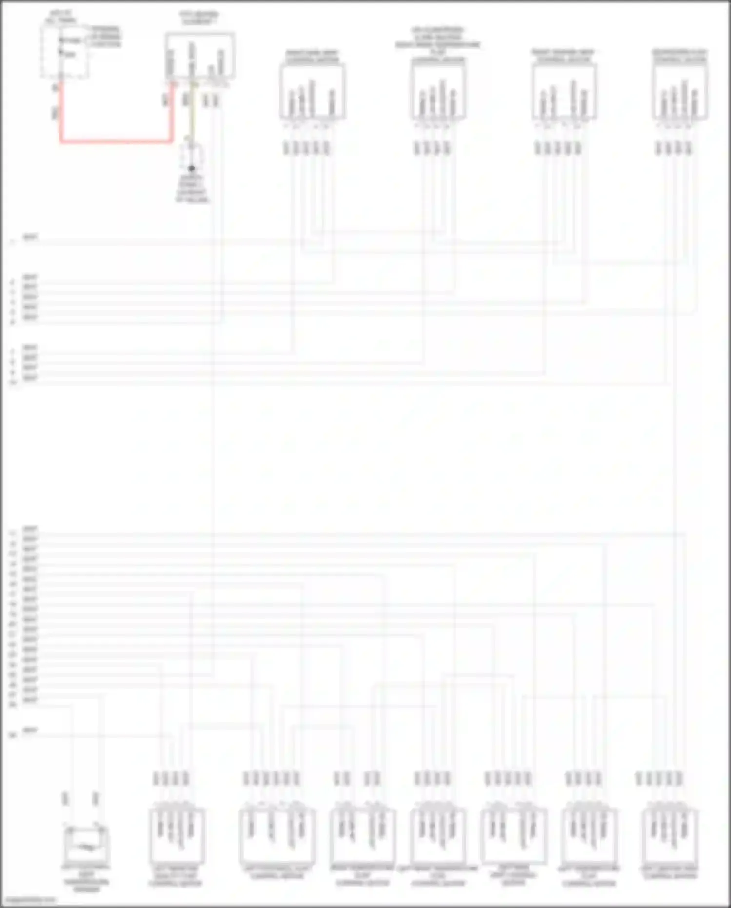 Wiring diagram right center vent control motor for Porsche Cayenne Turbo III (2017-2023) (1 of 1)