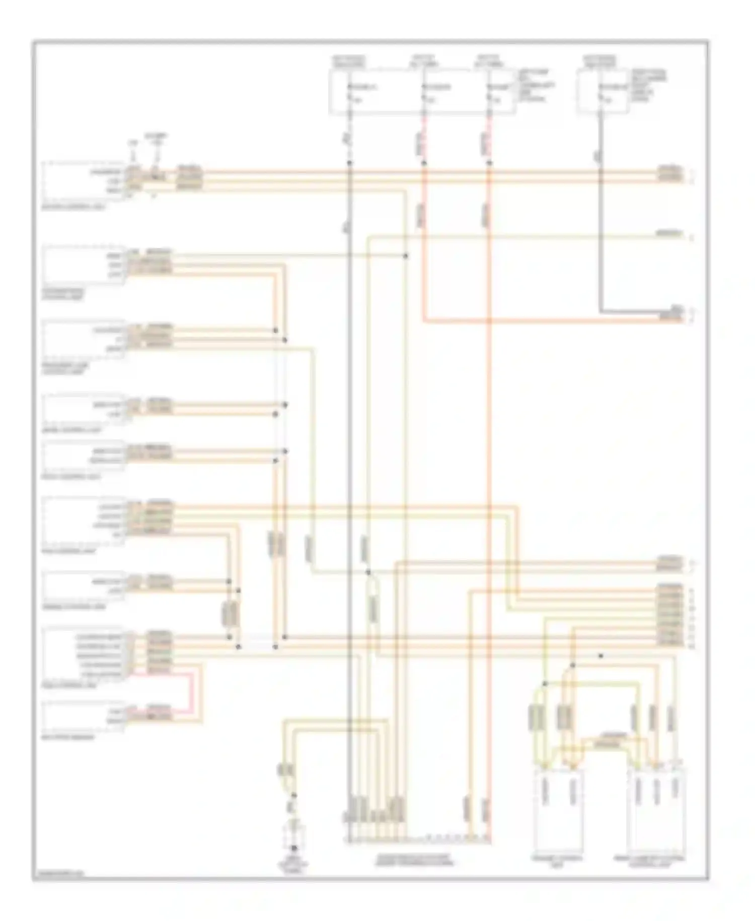 Cayenne Porsche I facelift (2007-2010): Computer data lines circuit (1 of 2)