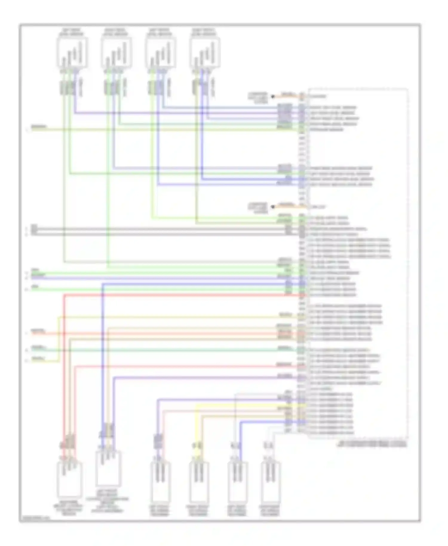 Cayenne Porsche I facelift (2007-2010): Electronic suspension circuit (2 of 2)