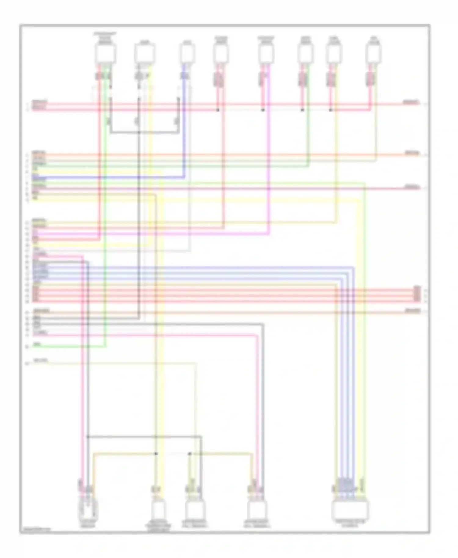 Cayenne Porsche I facelift (2007-2010): Wiring diagram engine performance 3.6l (3 of 5)