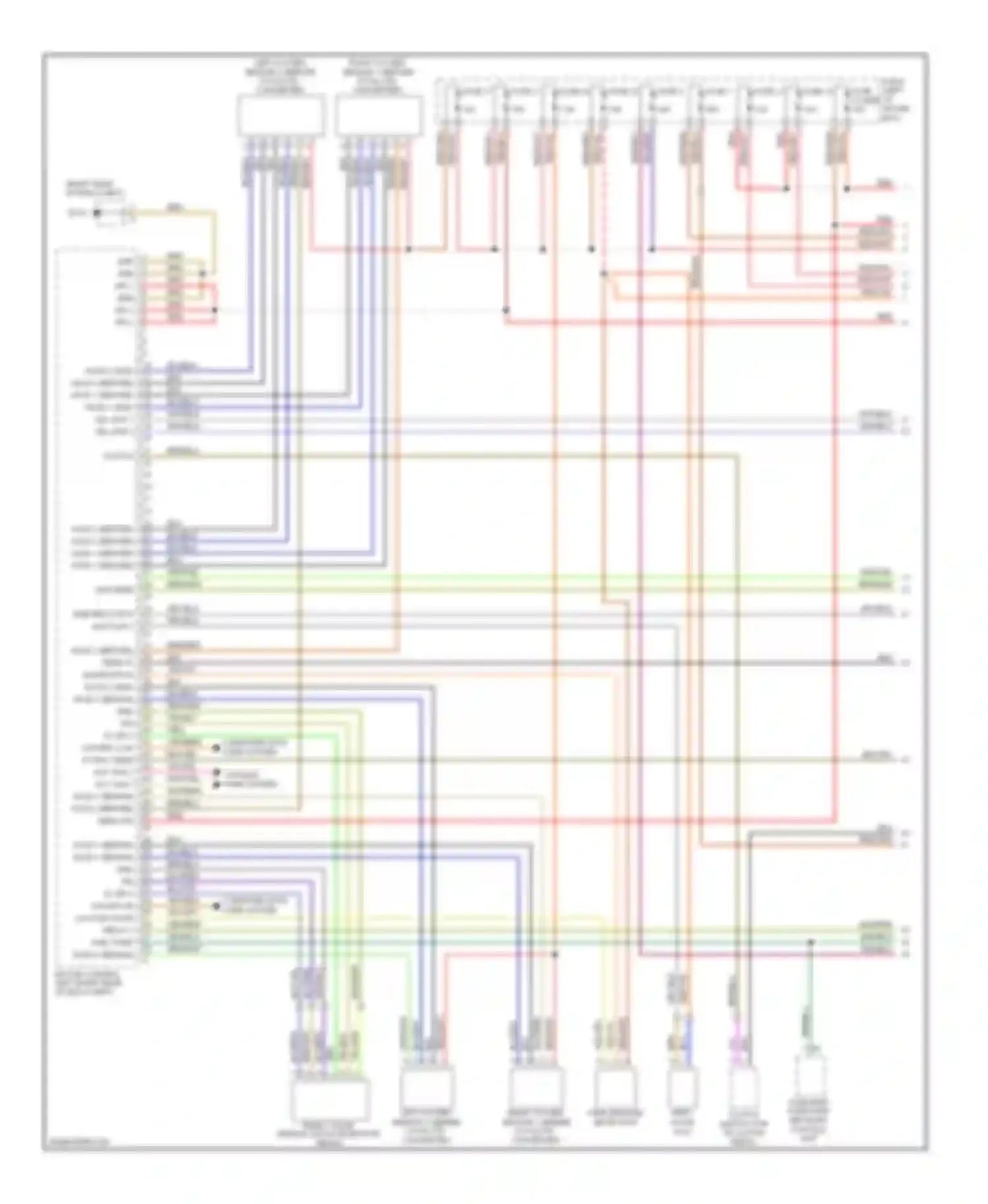 Cayenne Porsche I facelift (2007-2010): Wiring diagram engine performance 4.8l turbo (1 of 4)