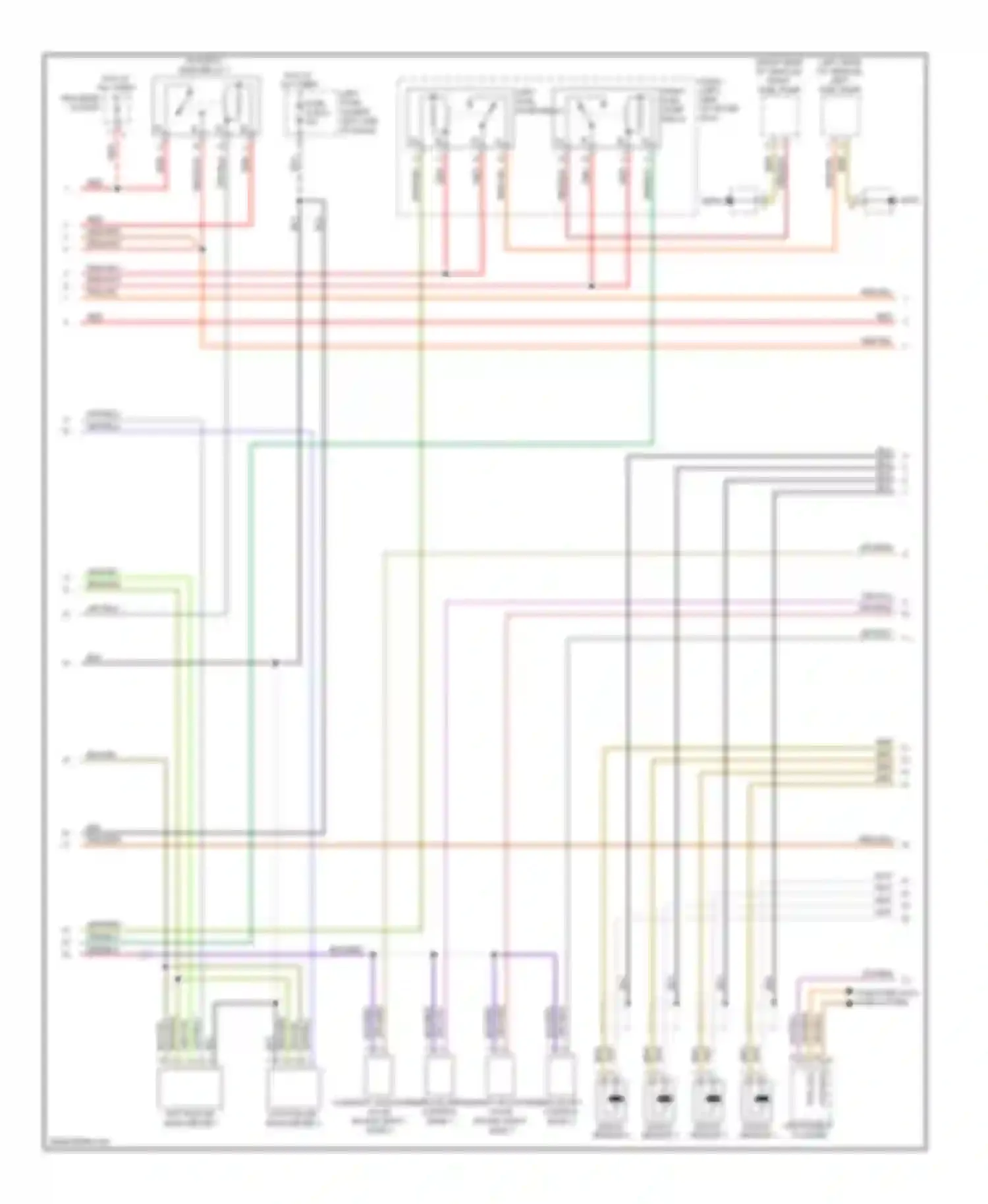 Cayenne Porsche I facelift (2007-2010): Wiring diagram engine performance 4.8l turbo (2 of 4)