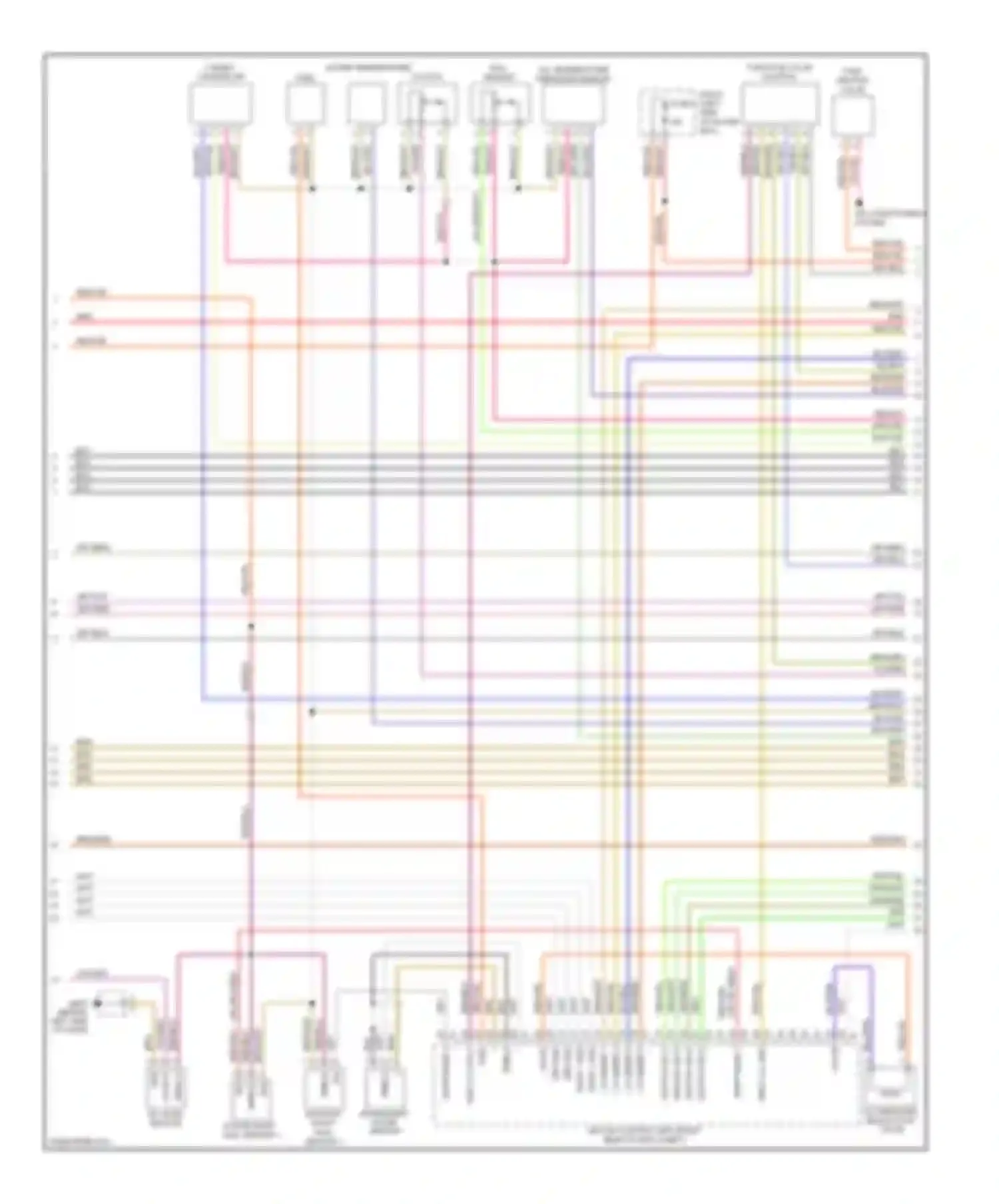 Cayenne Porsche I facelift (2007-2010): Wiring diagram engine performance 4.8l (3 of 4)