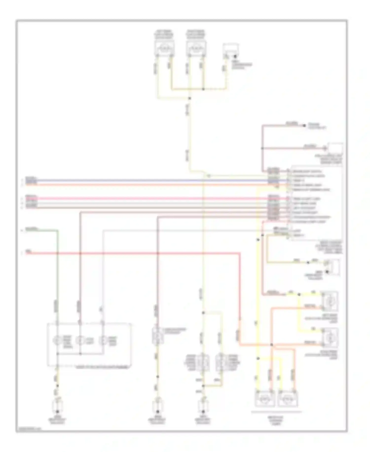 Cayenne Porsche I facelift (2007-2010): Exterior lamps circuit (2 of 2)