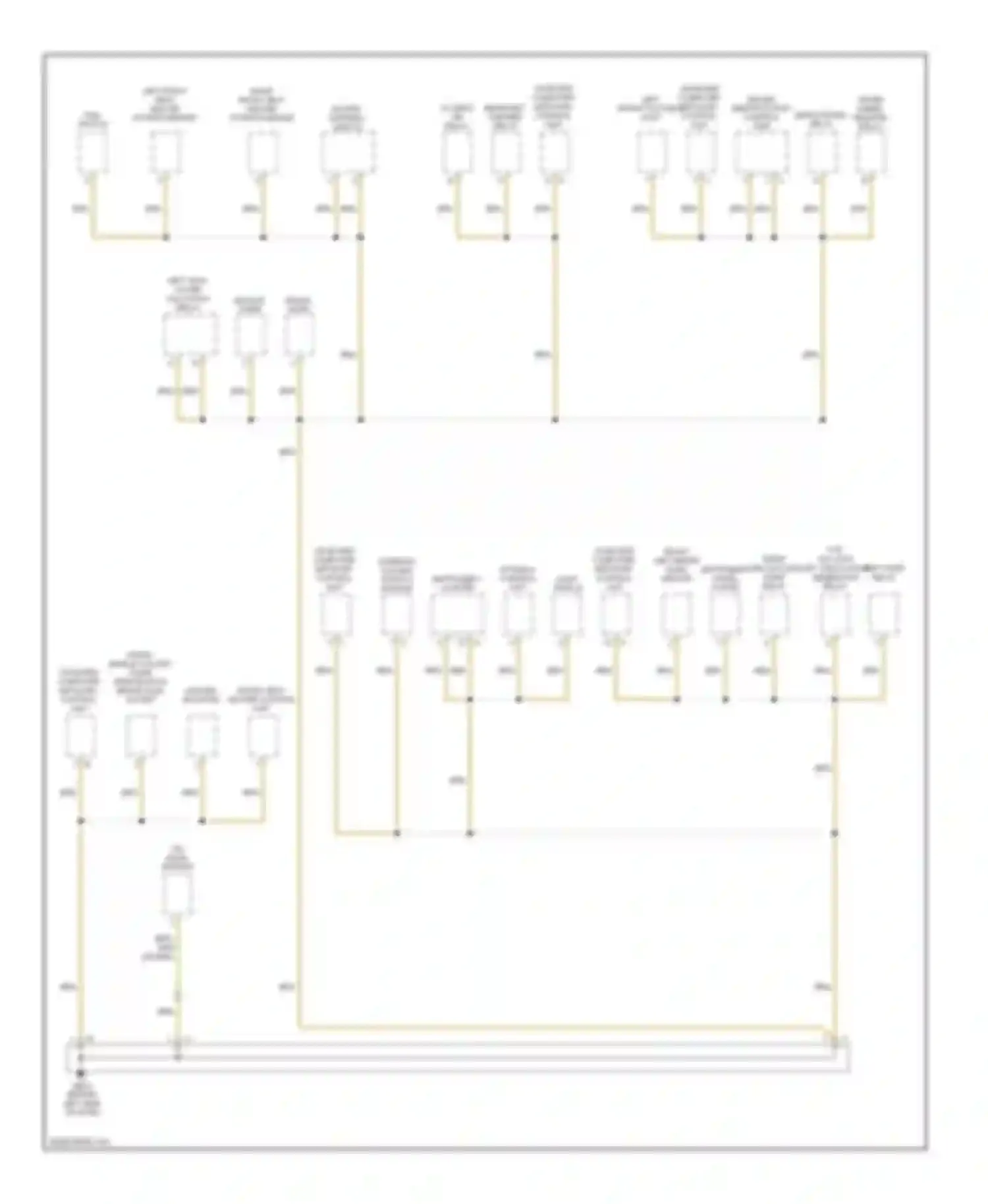 Cayenne Porsche I facelift (2007-2010): Ground distribution circuit (3 of 7)