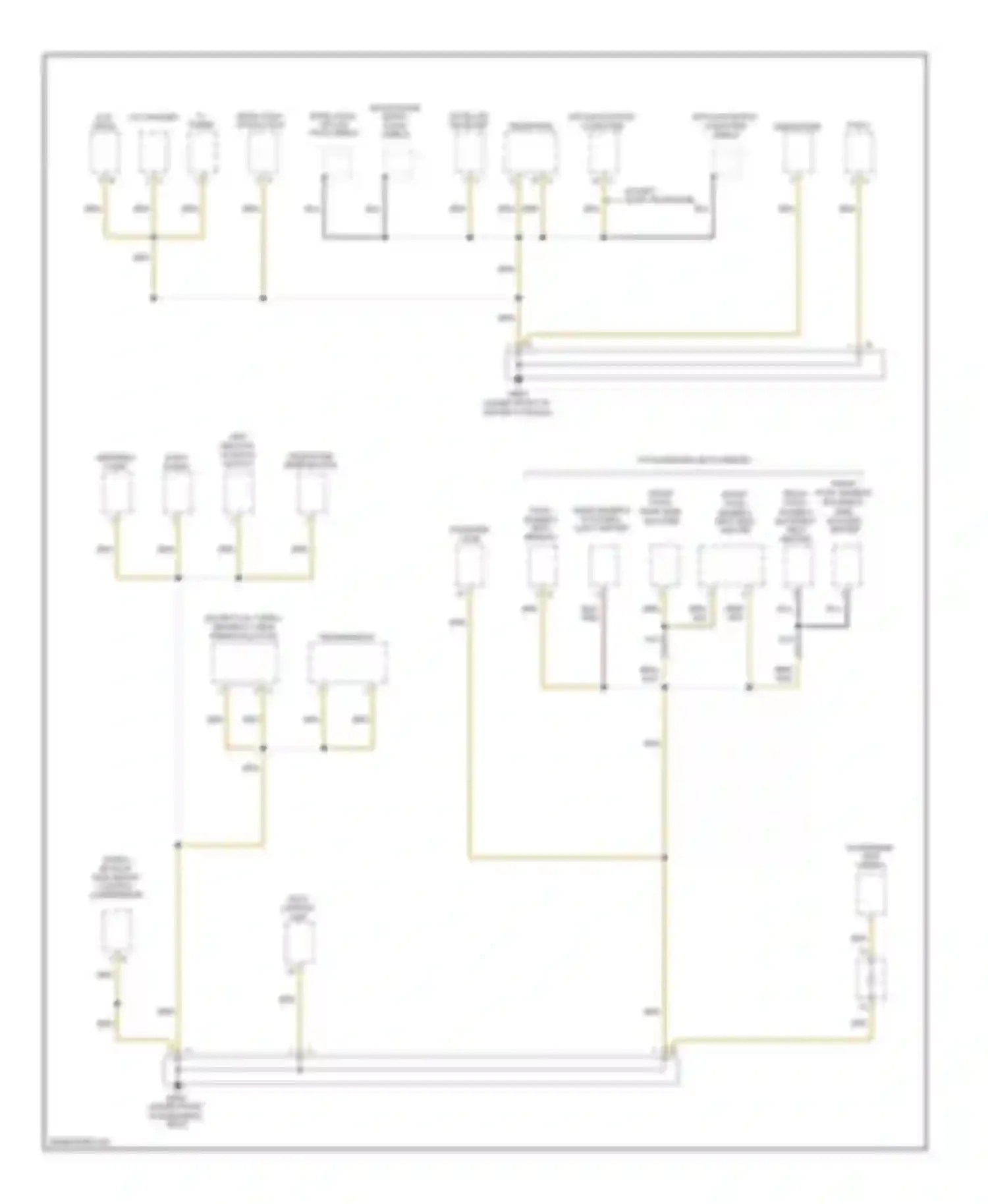 Cayenne Porsche I facelift (2007-2010): Ground distribution circuit (4 of 7)