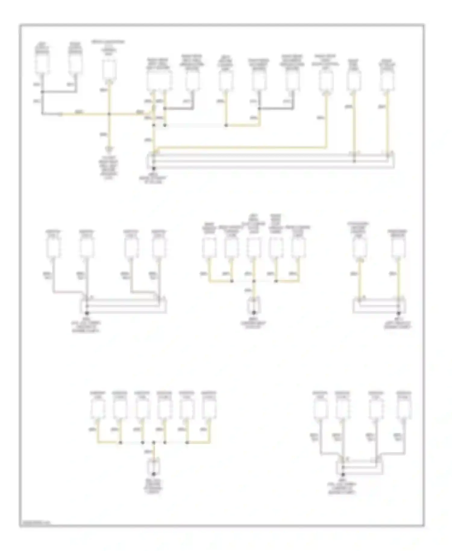 Cayenne Porsche I facelift (2007-2010): Ground distribution circuit (5 of 7)