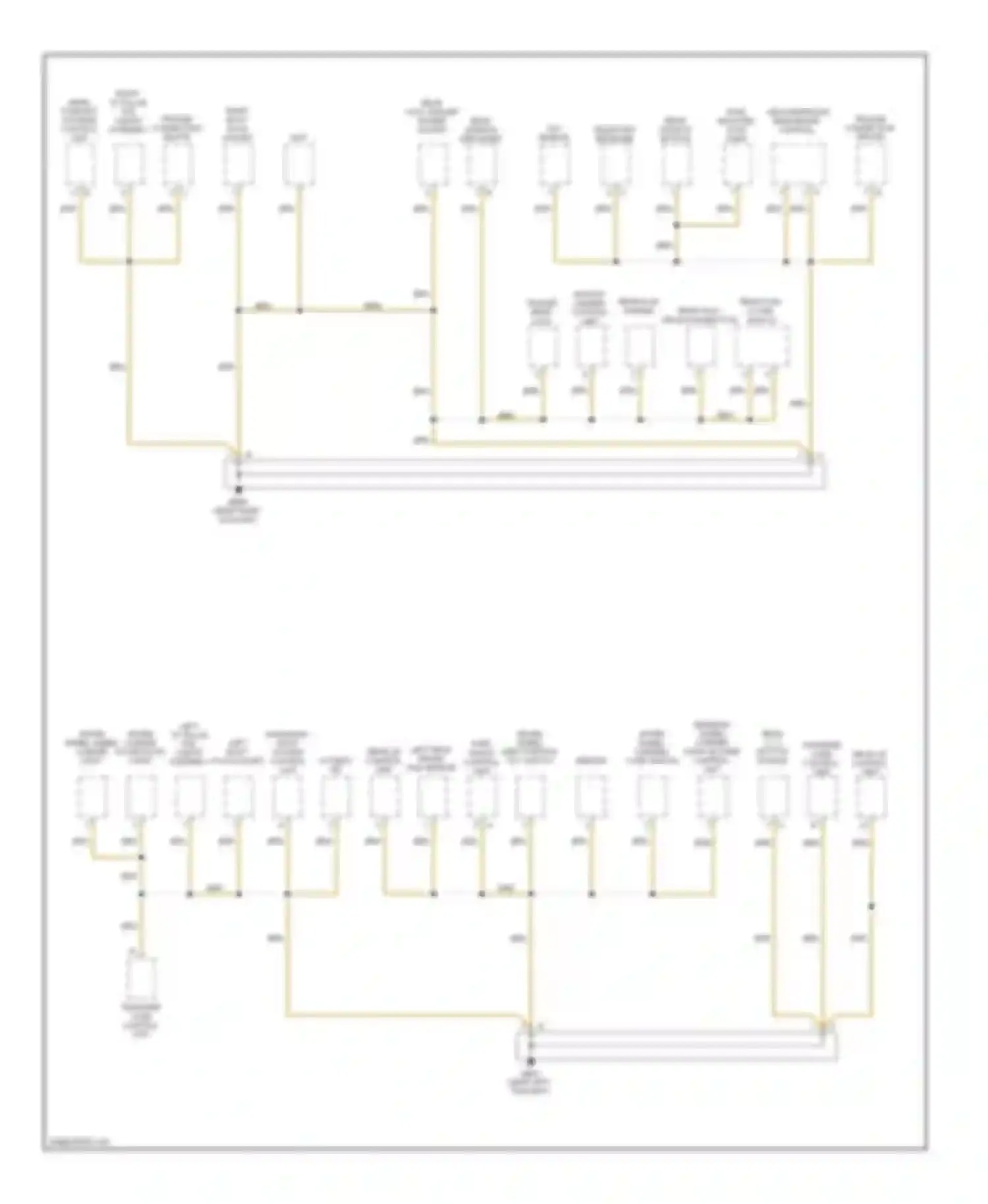 Cayenne Porsche I facelift (2007-2010): Ground distribution circuit (7 of 7)