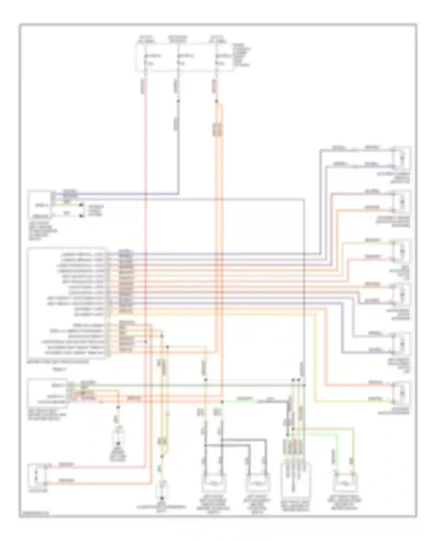 Cayenne Porsche I facelift (2007-2010): Driver power seat circuit