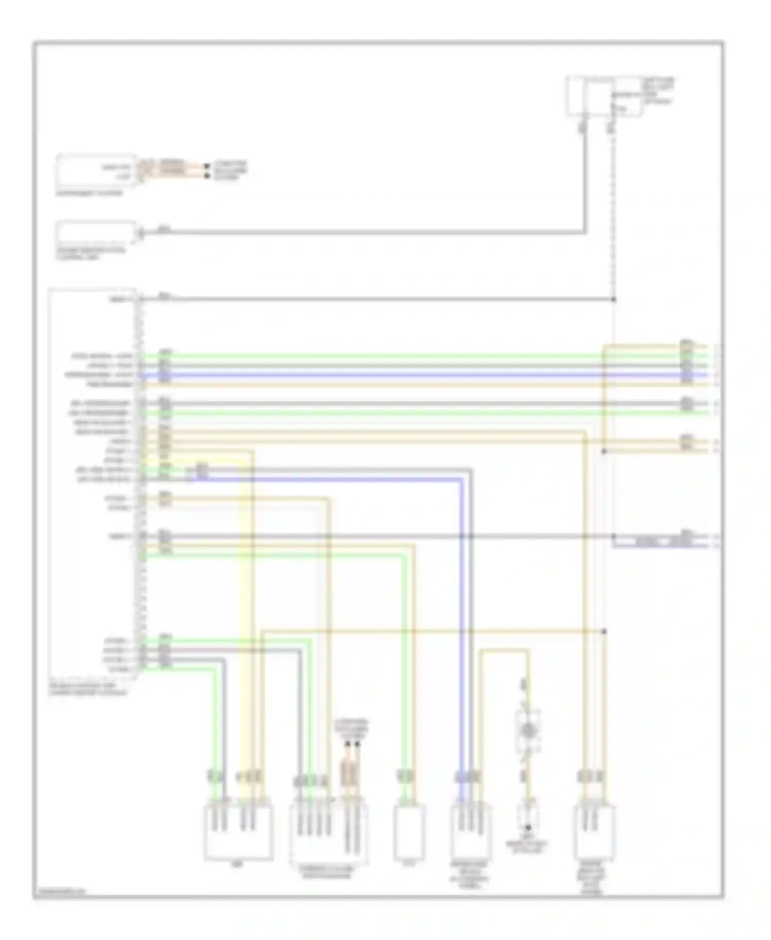 Cayenne Porsche I facelift (2007-2010): Supplemental restraints circuit (1 of 3)