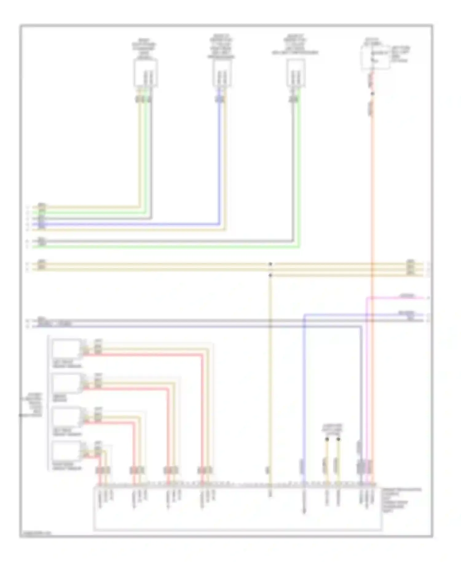 Cayenne Porsche I facelift (2007-2010): Supplemental restraints circuit (2 of 3)