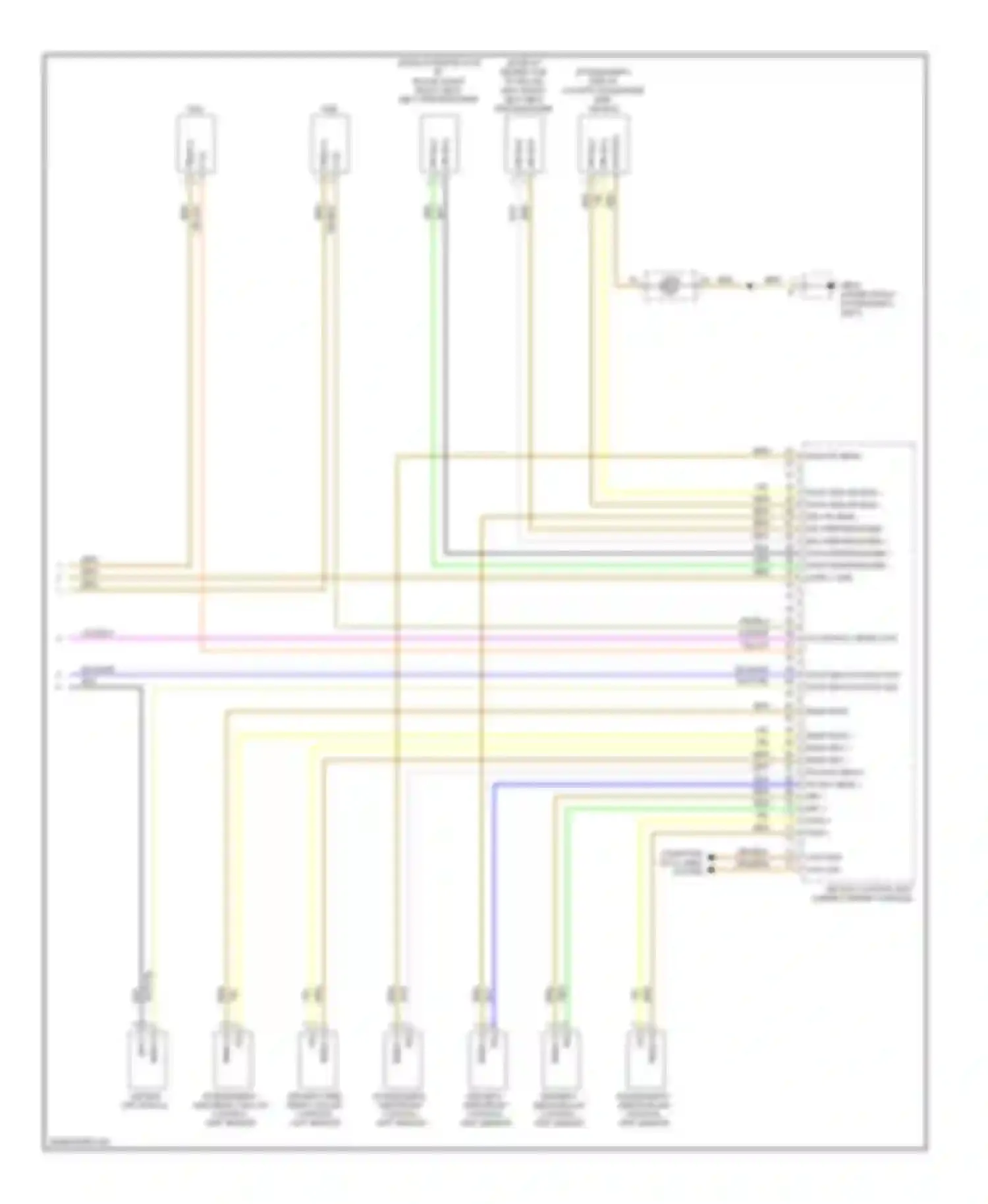 Cayenne Porsche I facelift (2007-2010): Supplemental restraints circuit (3 of 3)