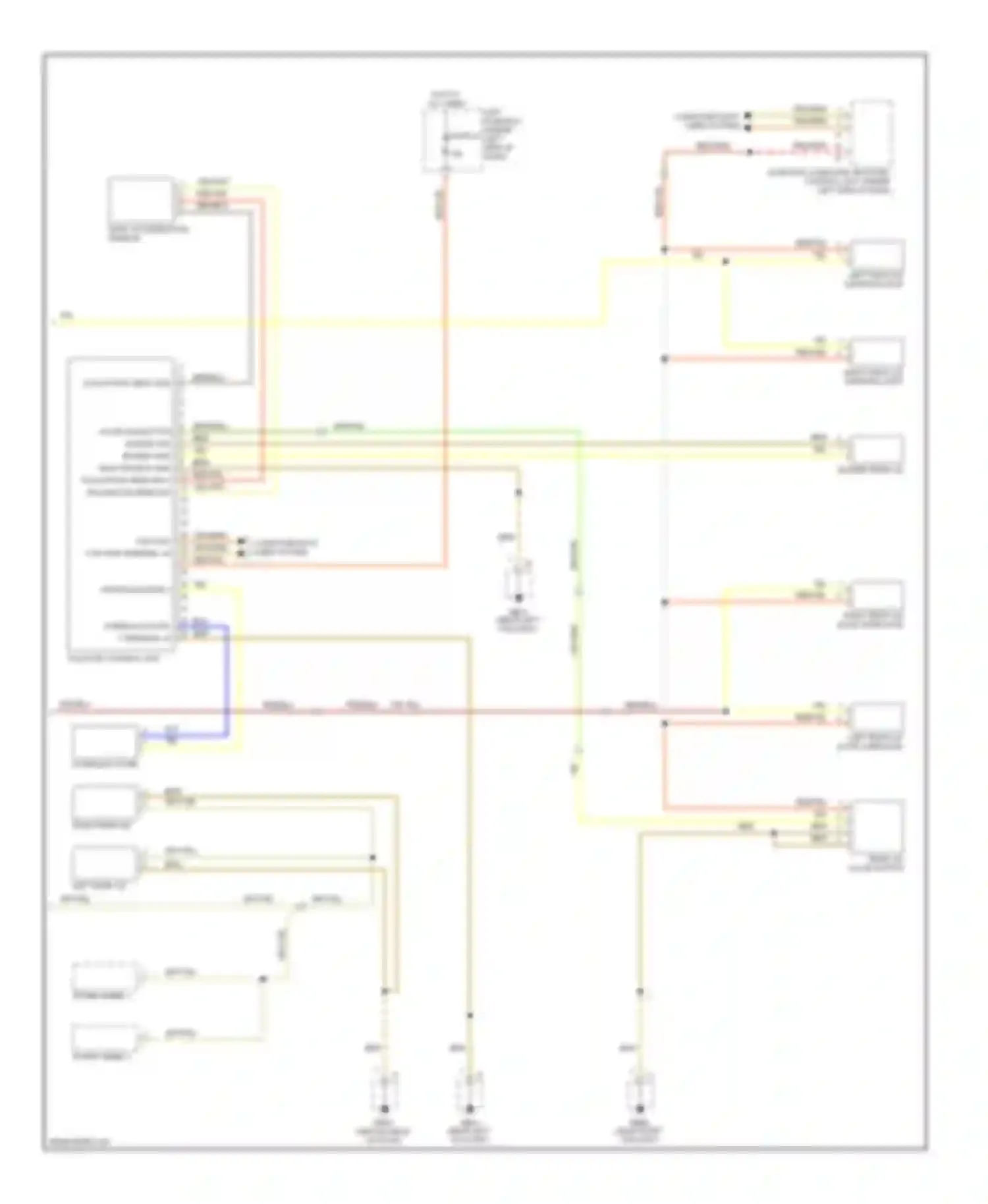 Cayenne Porsche I facelift (2007-2010): Tailgate & fuel door release circuit (2 of 2)