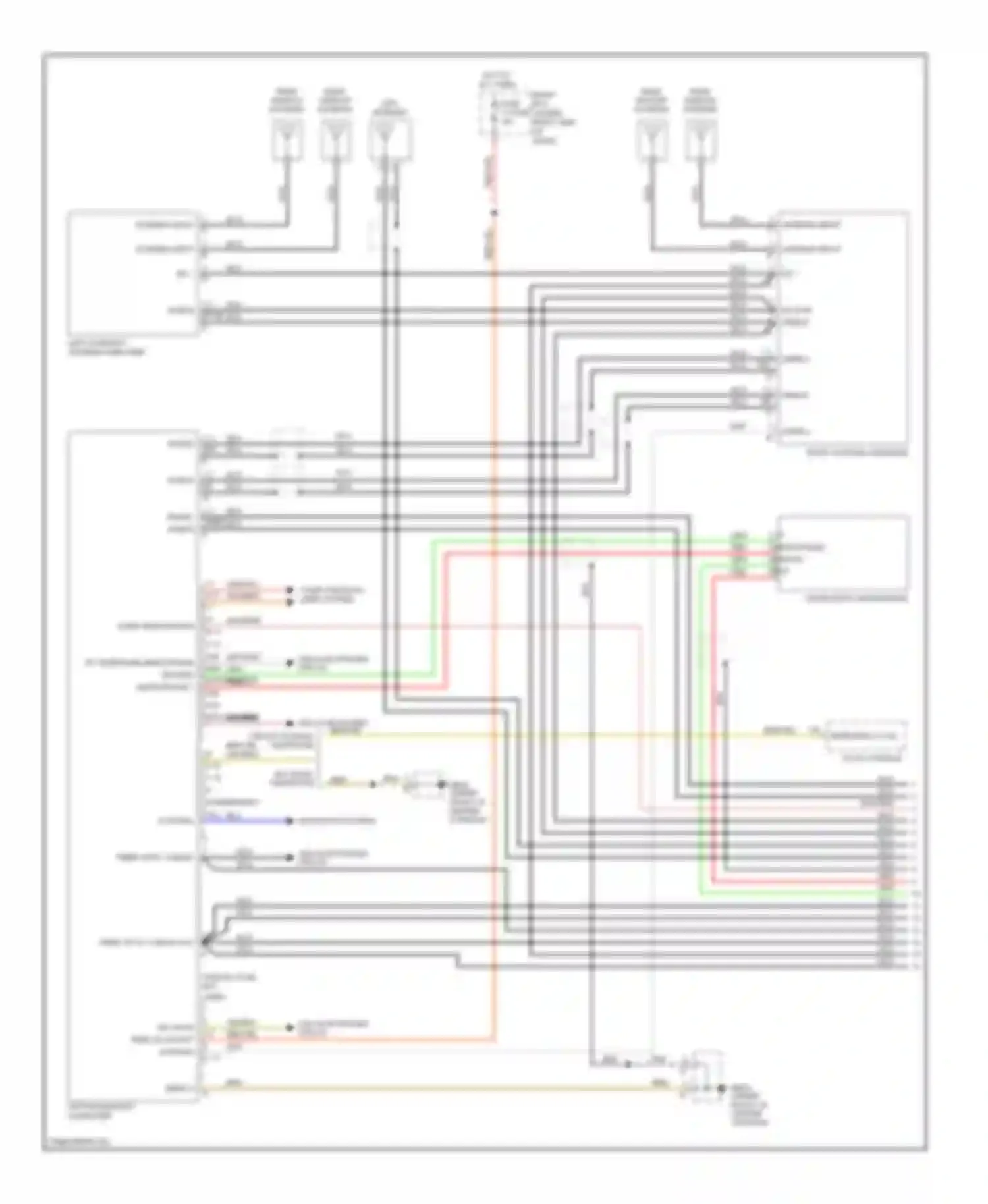 Wiring diagram 1 2 3 4 5 6 7 8 9 10 11 12 13 can high infotainment can low infotainment for Porsche Cayenne I facelift (2007-2010) (1 of 2)