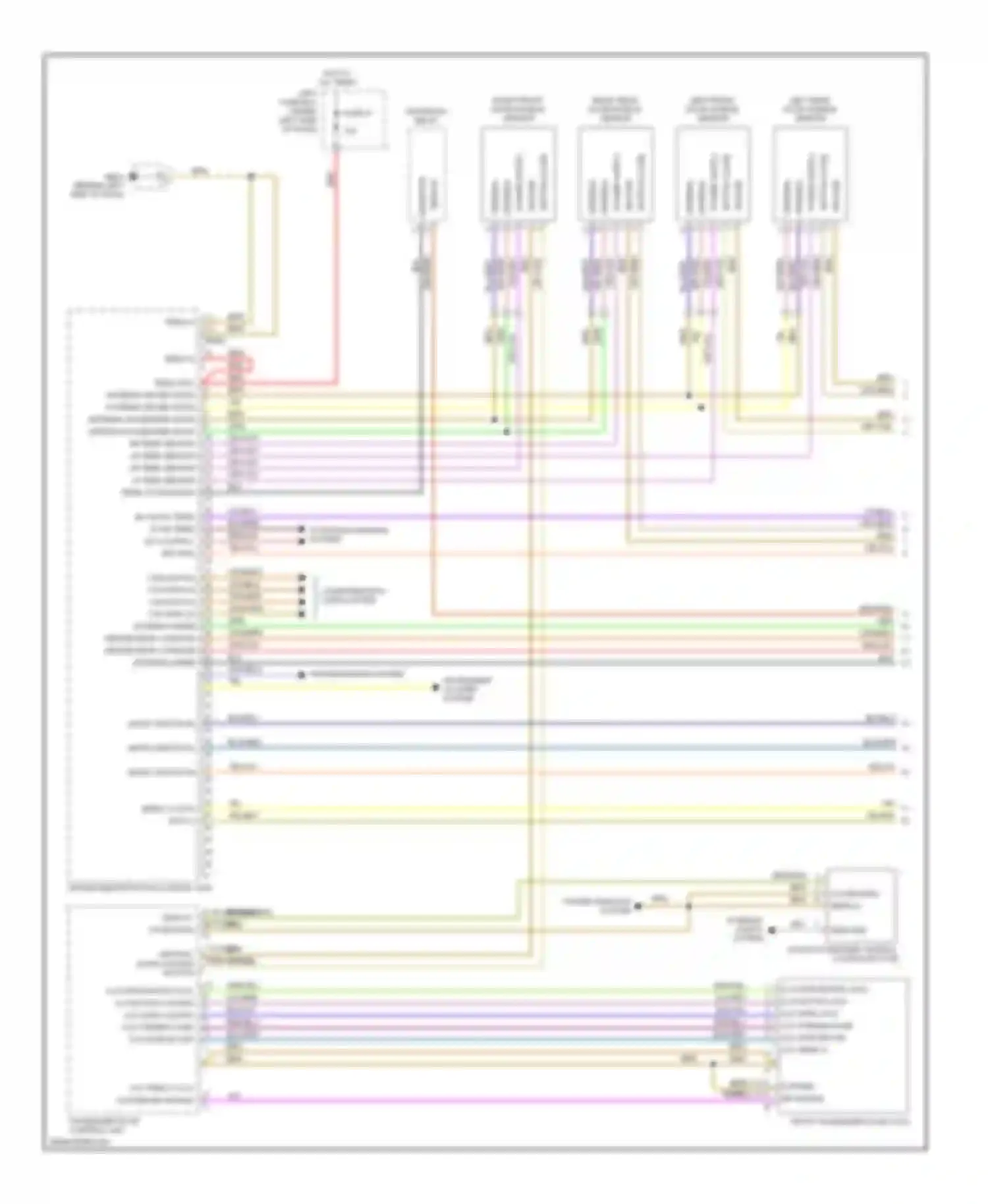 Wiring diagram 7 10 cls term 31 cls central door locking button for Porsche Cayenne I facelift (2007-2010) (1 of 2)