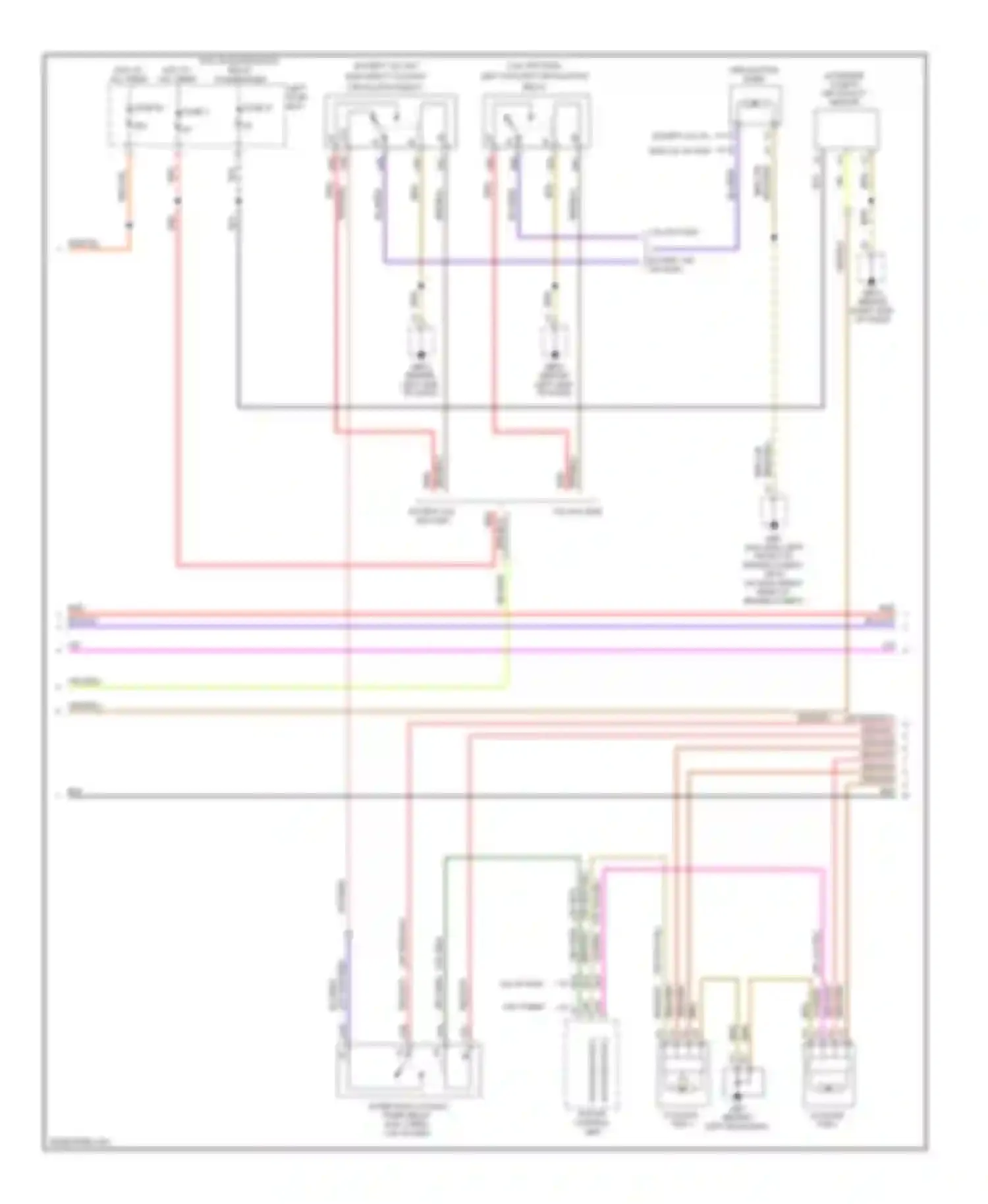 Wiring diagram actuation fan 2 for Porsche Cayenne I facelift (2007-2010) (6 of 6)
