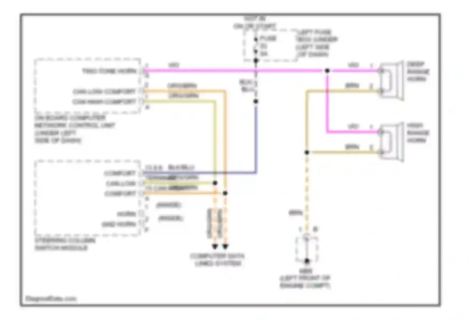 Wiring diagram blk for Porsche Cayenne I facelift (2007-2010) (42 of 71)