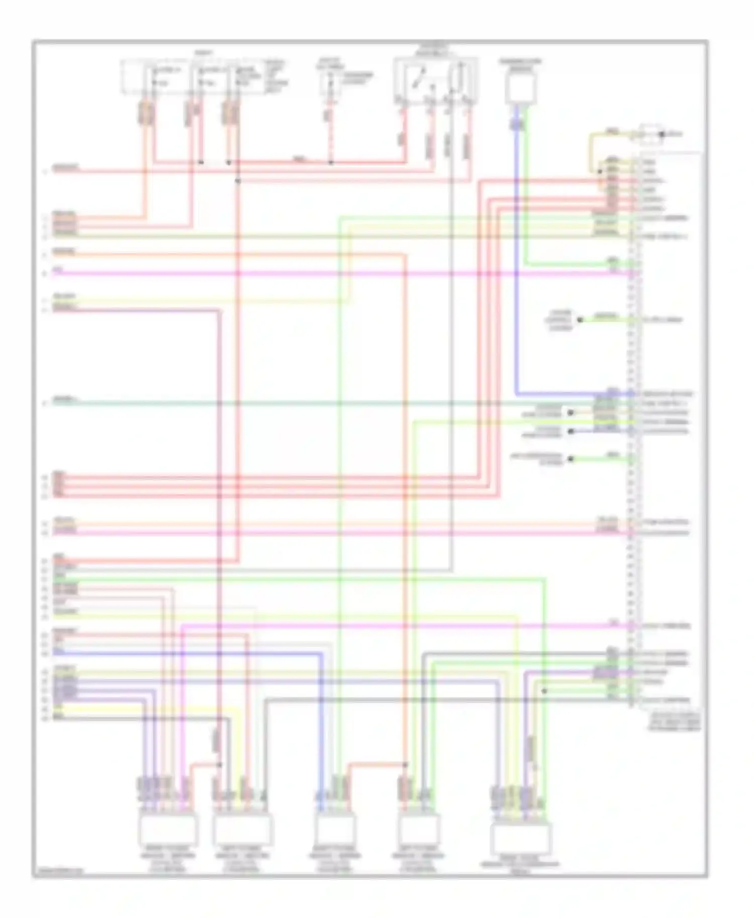 Wiring diagram blu/brn for Porsche Cayenne I facelift (2007-2010) (5 of 9)