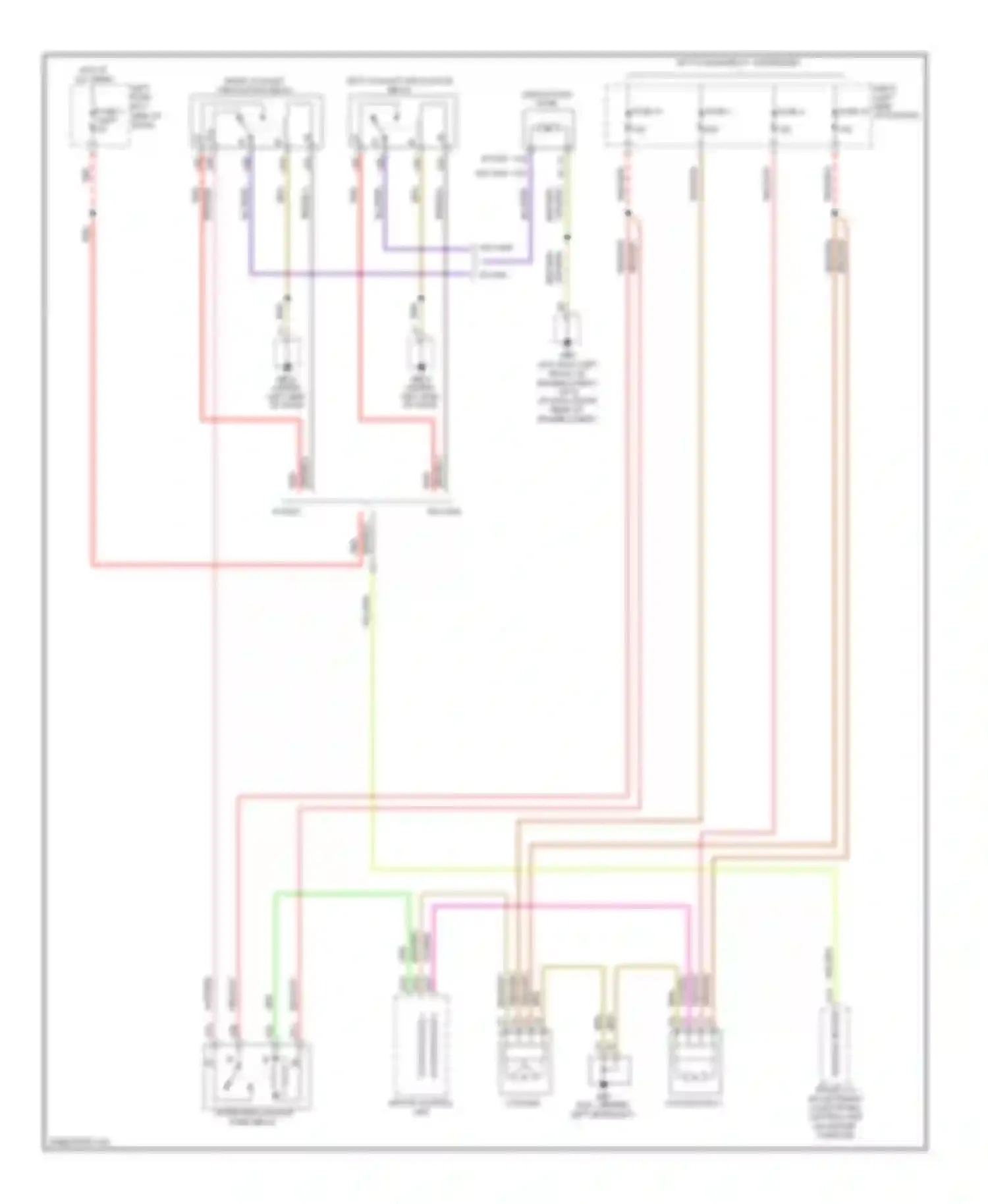 Wiring diagram circulation pump for Porsche Cayenne I facelift (2007-2010) (1 of 6)