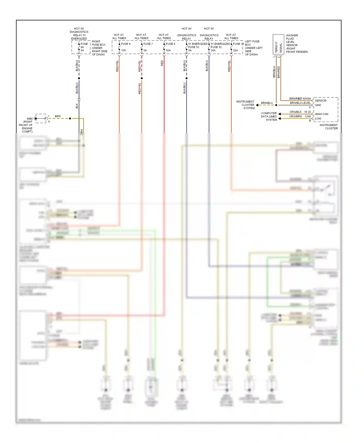 Porsche Cayenne I facelift (2007-2010) data wiring diagram  (1 of 1)
