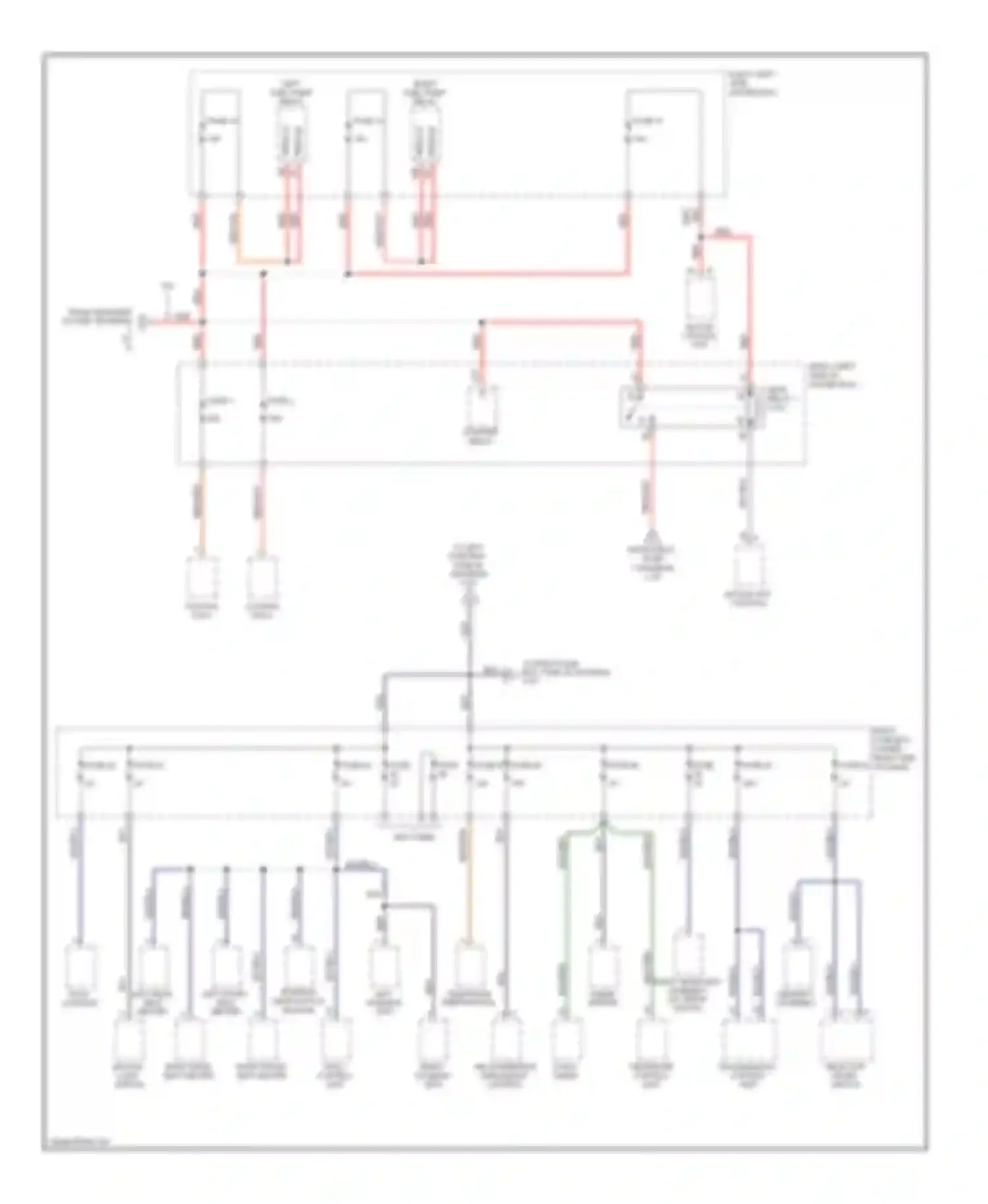 Wiring diagram fuse 43 for Porsche Cayenne I facelift (2007-2010) (2 of 3)