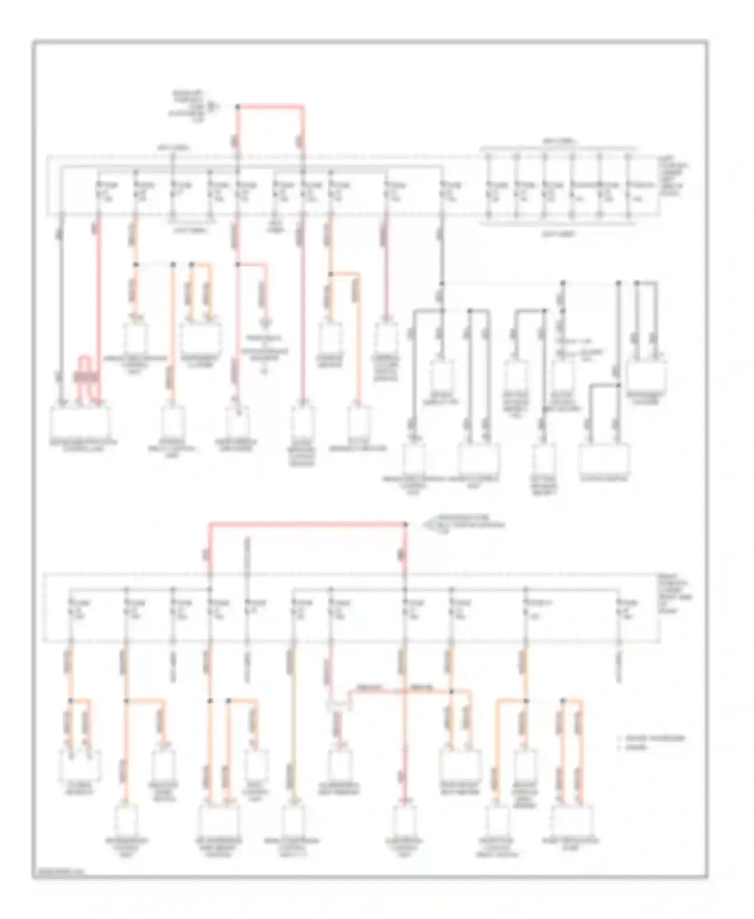 Wiring diagram fuse fuse fuse for Porsche Cayenne I facelift (2007-2010) (2 of 3)
