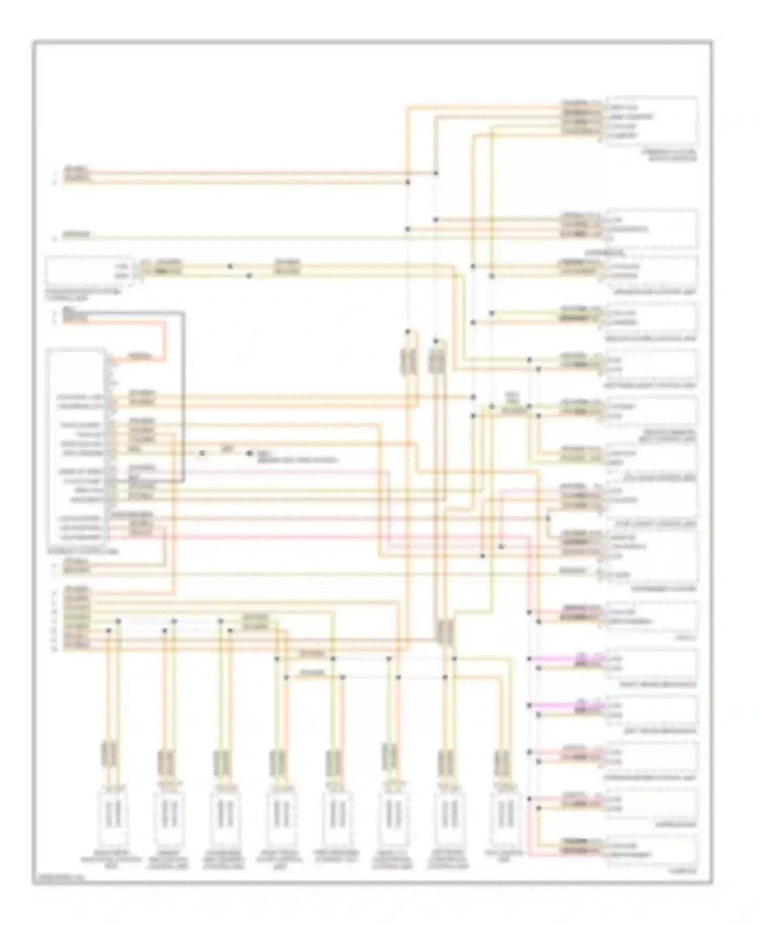 Wiring diagram instrument cluster for Porsche Cayenne I facelift (2007-2010) (2 of 9)
