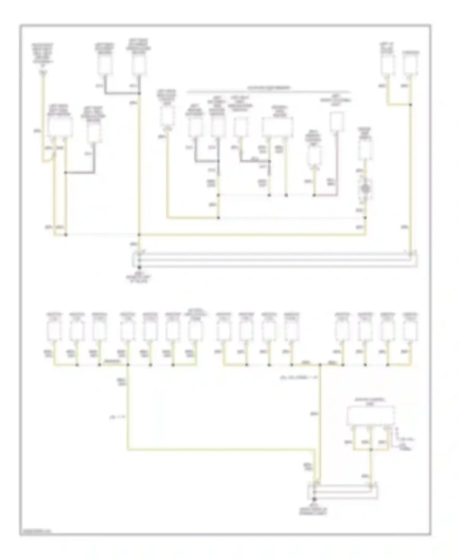 Wiring diagram left "b" pillar outlet for Porsche Cayenne I facelift (2007-2010) (1 of 2)