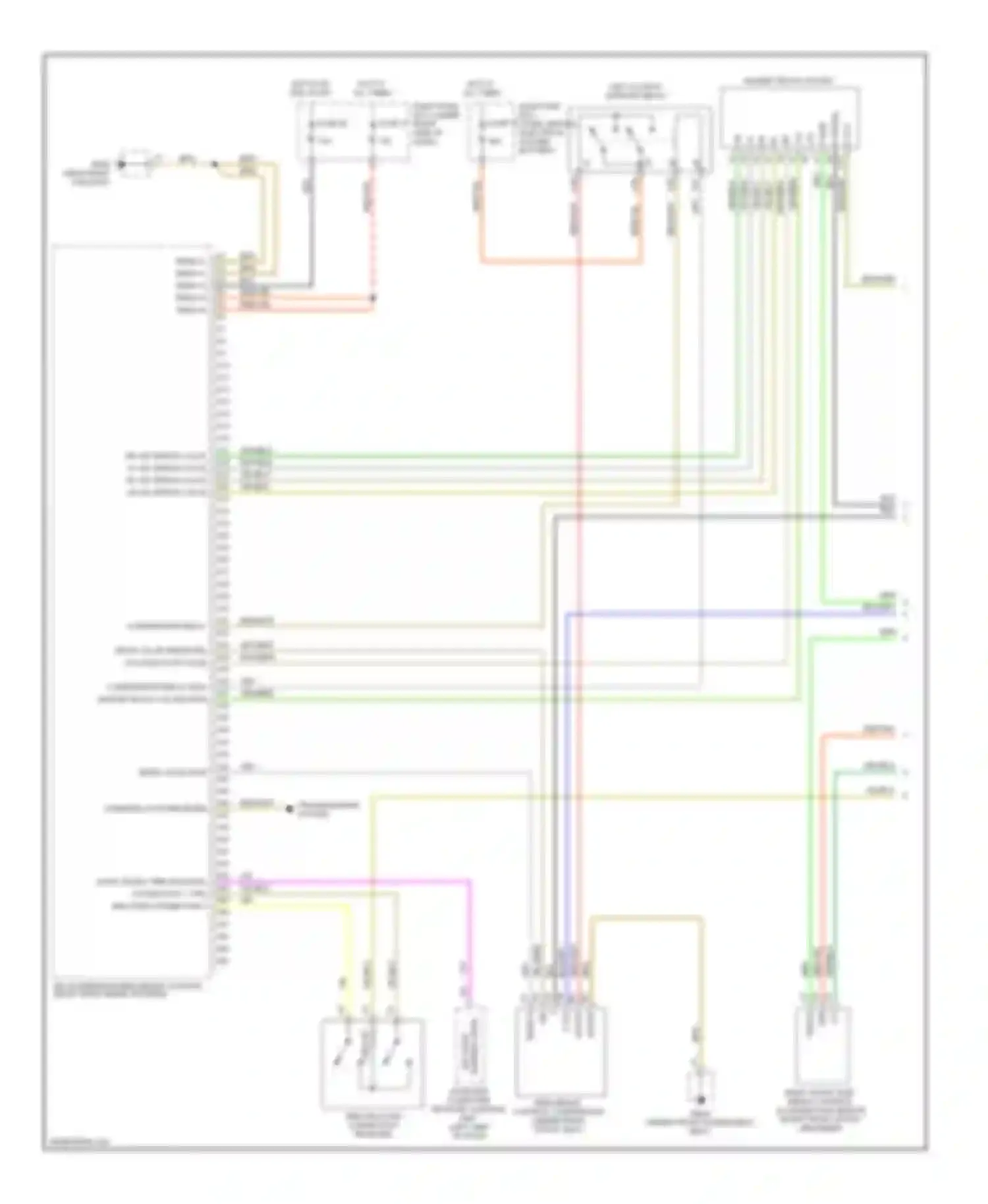 Wiring diagram left cockpit support relay for Porsche Cayenne I facelift (2007-2010) (1 of 1)