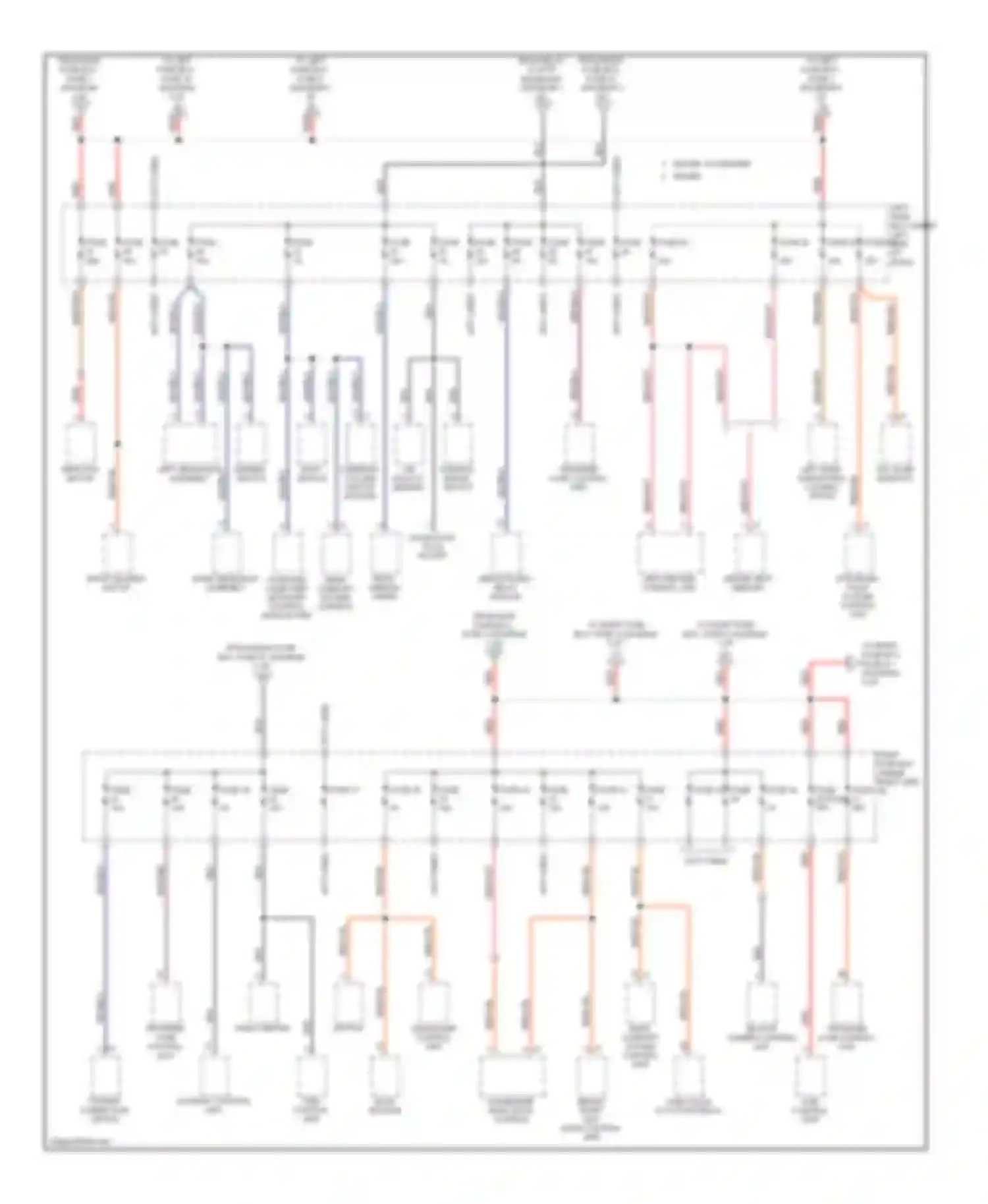 Wiring diagram left rear subwoofer loading space for Porsche Cayenne I facelift (2007-2010) (1 of 1)