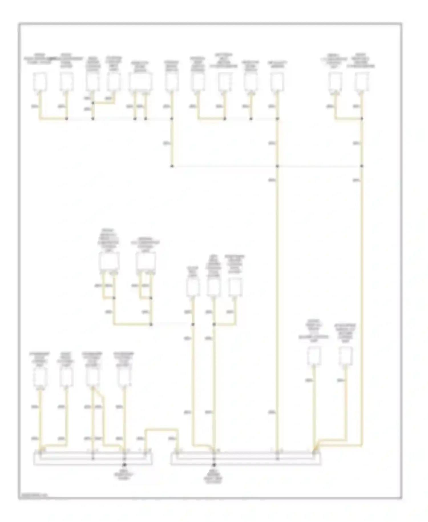 Wiring diagram left right rear rear center center console console plug plug socket socket for Porsche Cayenne I facelift (2007-2010) (1 of 1)