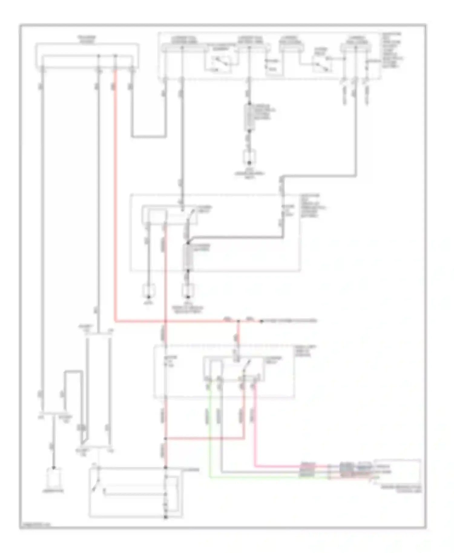 Wiring diagram power relay for Porsche Cayenne I facelift (2007-2010) (2 of 2)