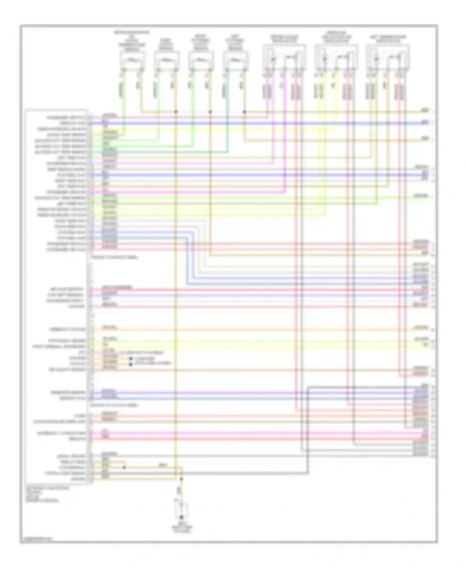 Wiring diagram red/wht for Porsche Cayenne I facelift (2007-2010) (1 of 45)